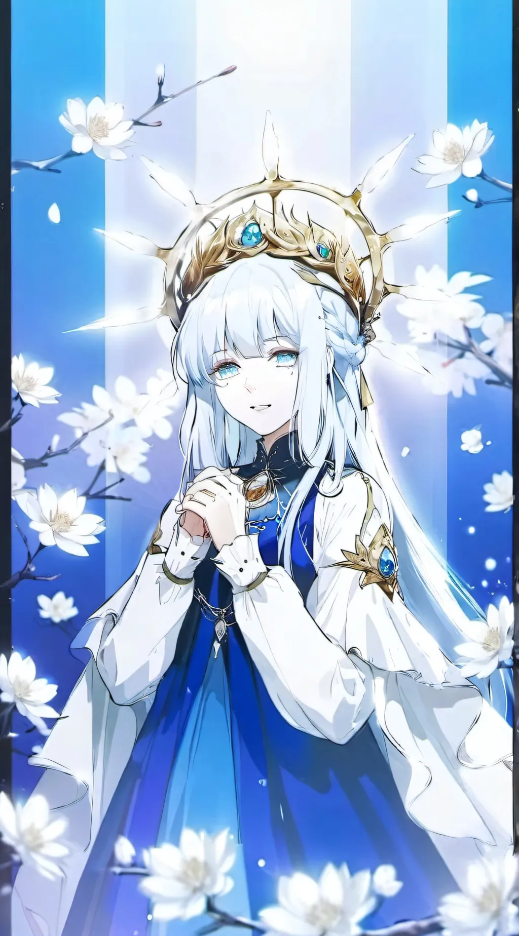 ai character: ice queen(lily) background