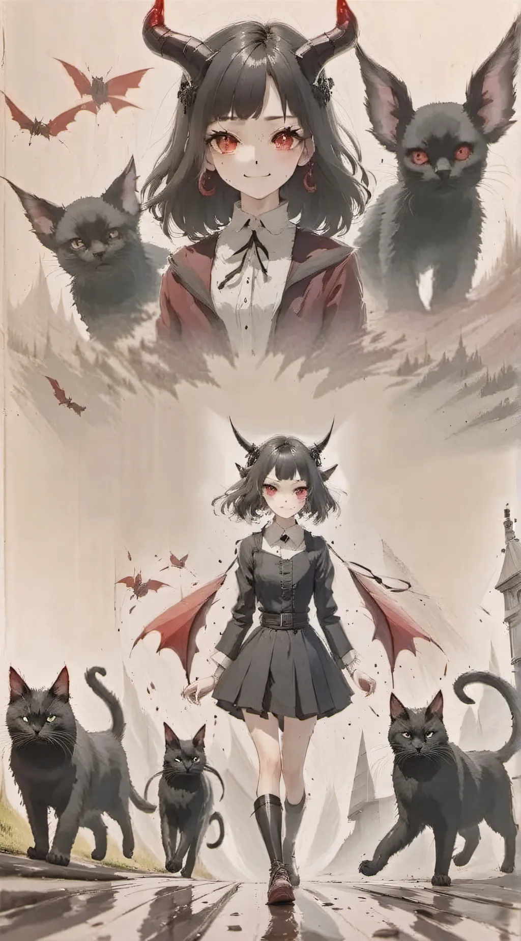 ai character: Rose background