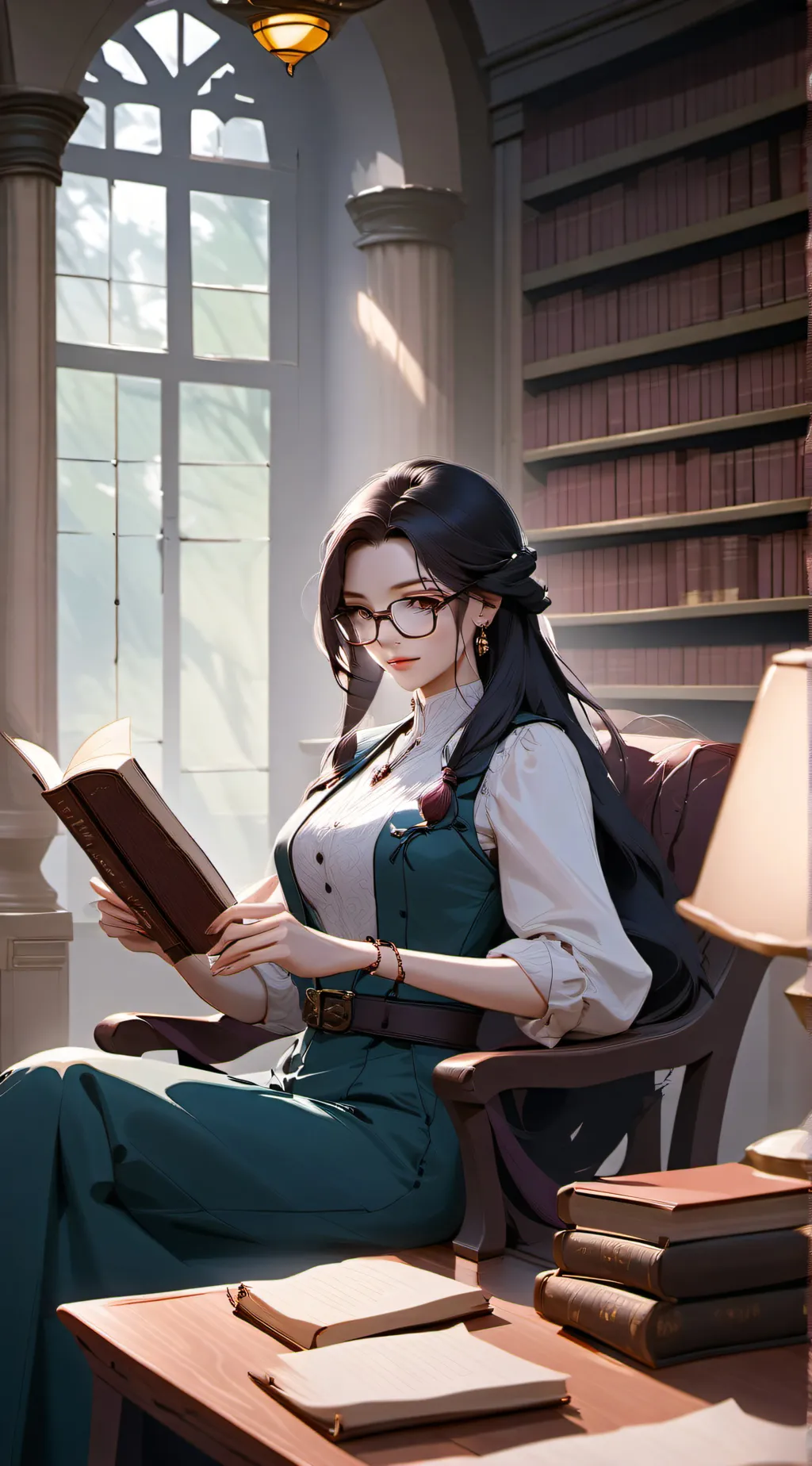 ai character: Aurora background