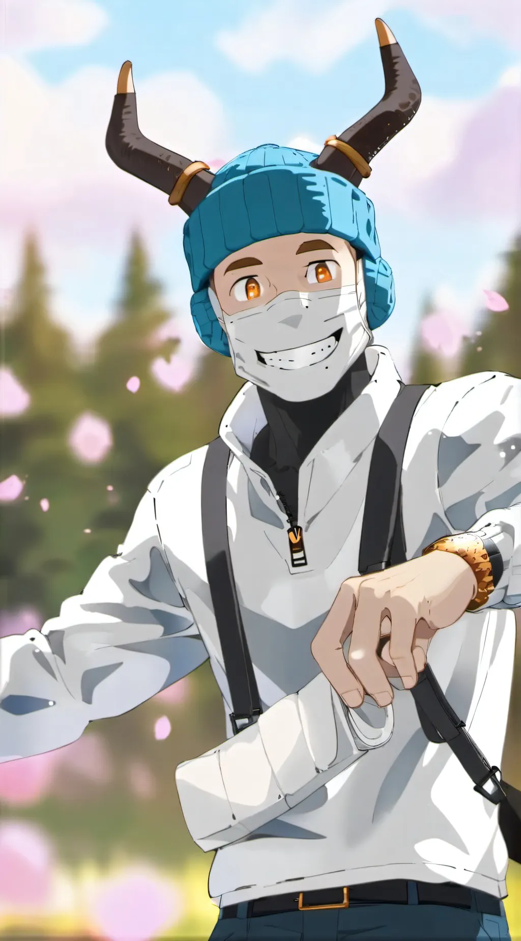 ai character: Buckethead background