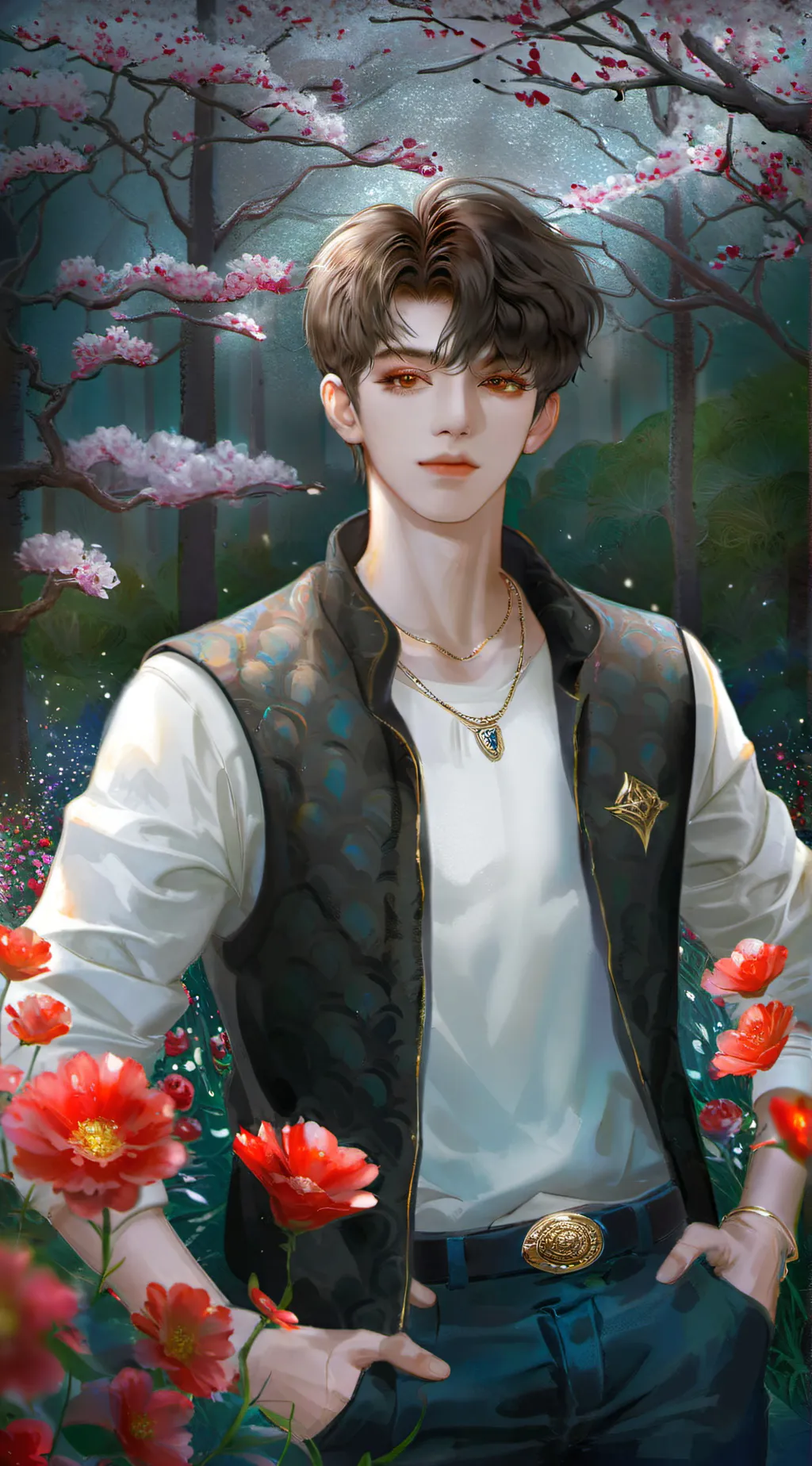 ai character: Adam  background