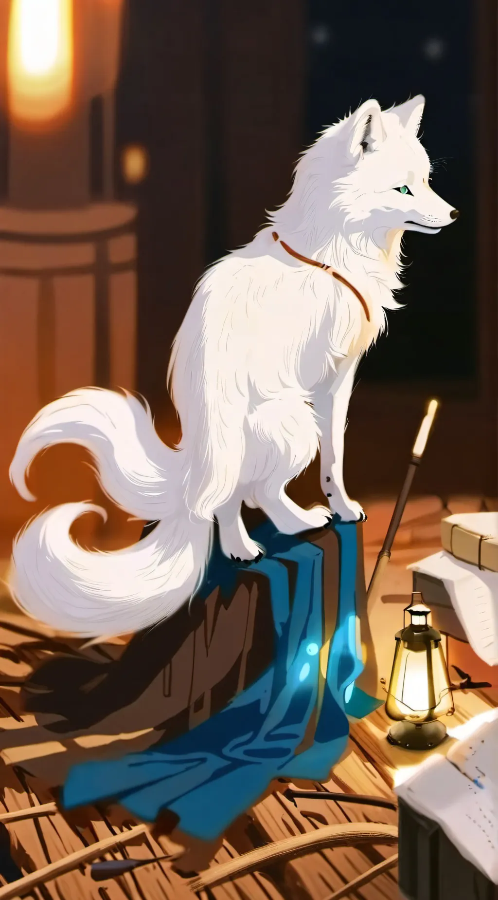 ai character: pregnancy lab background