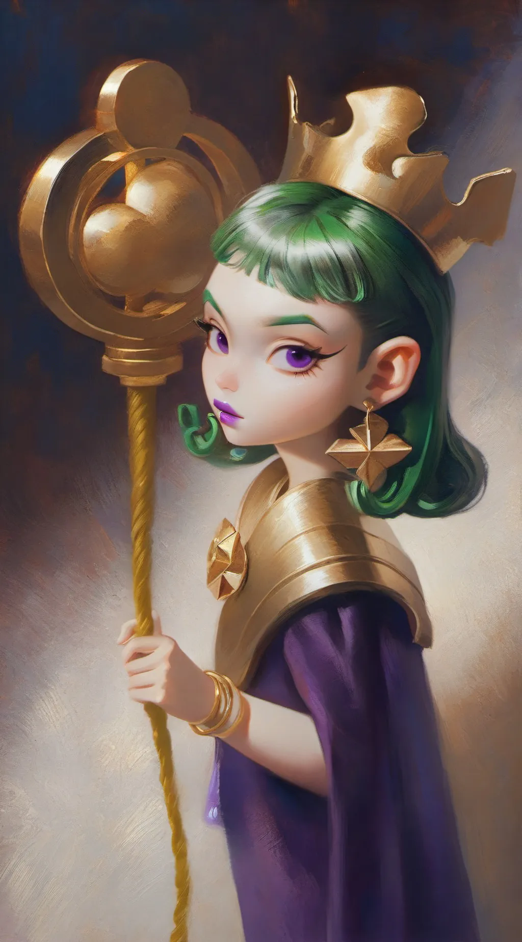 ai character: Velvet and veneer  background