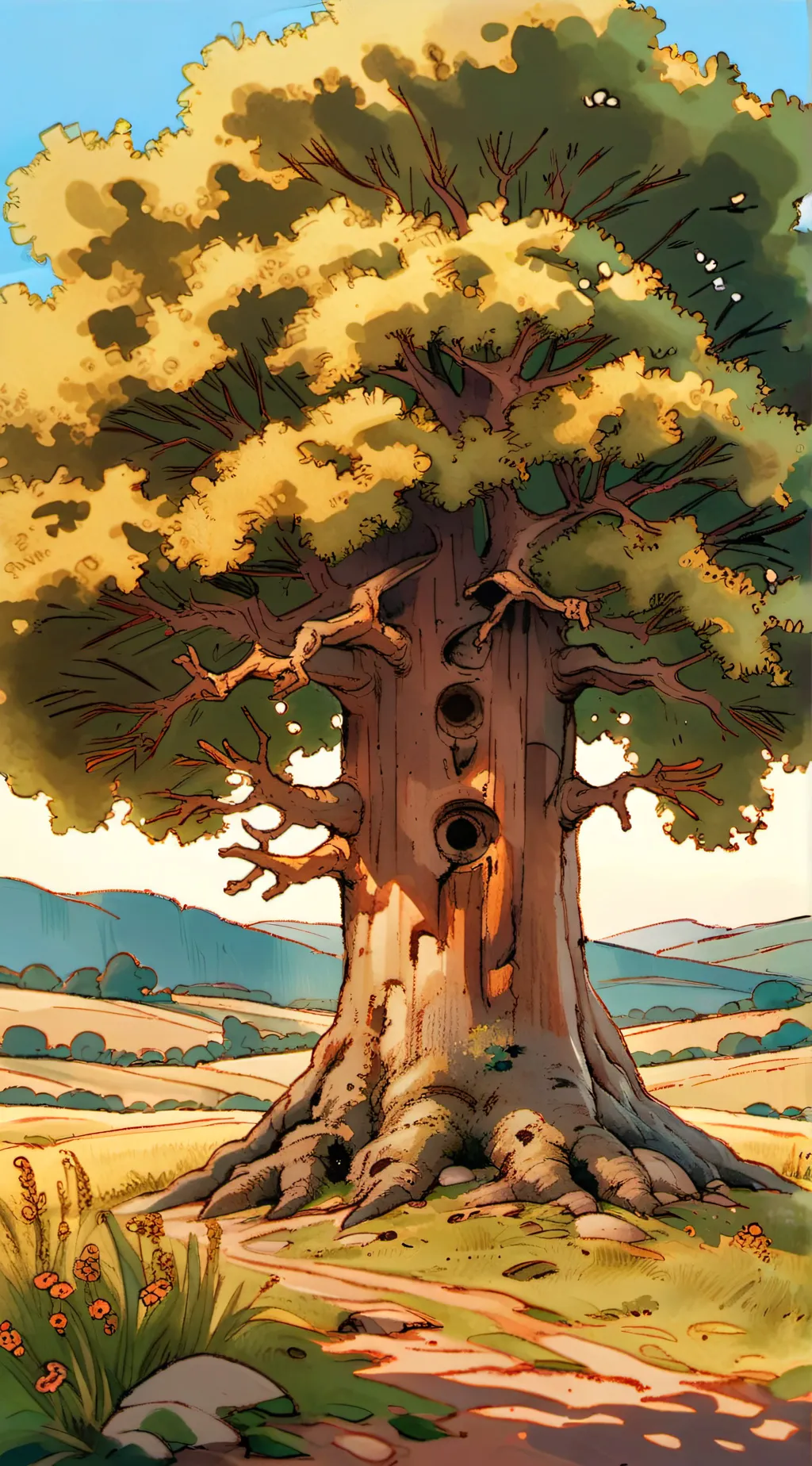 ai character: Fantasy World background