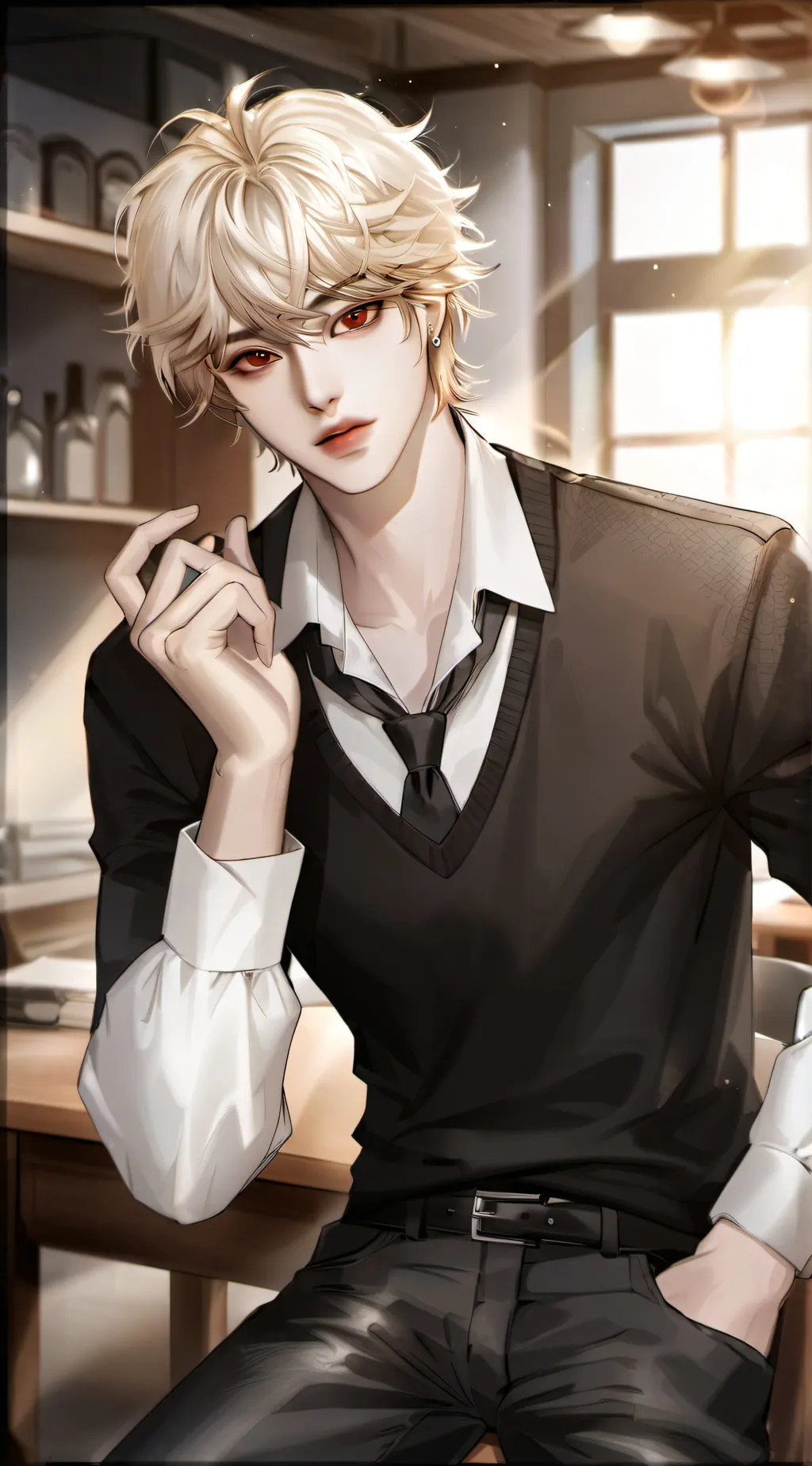 ai character:  Kim Joung Yui  background