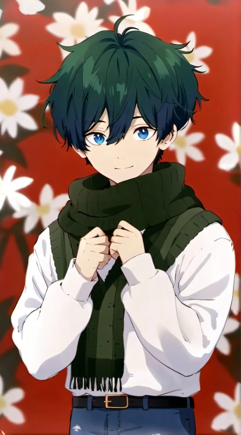 ai character: mha-burning eyes. background