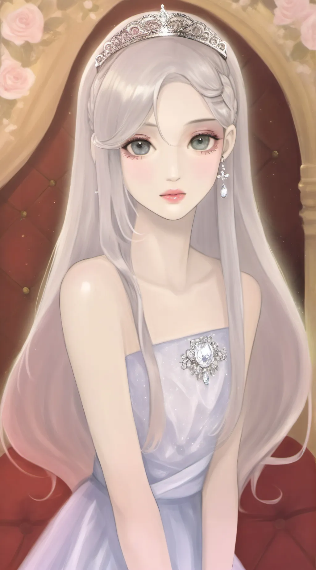 ai character: 👸👑 true Royalty👸👑💄 background
