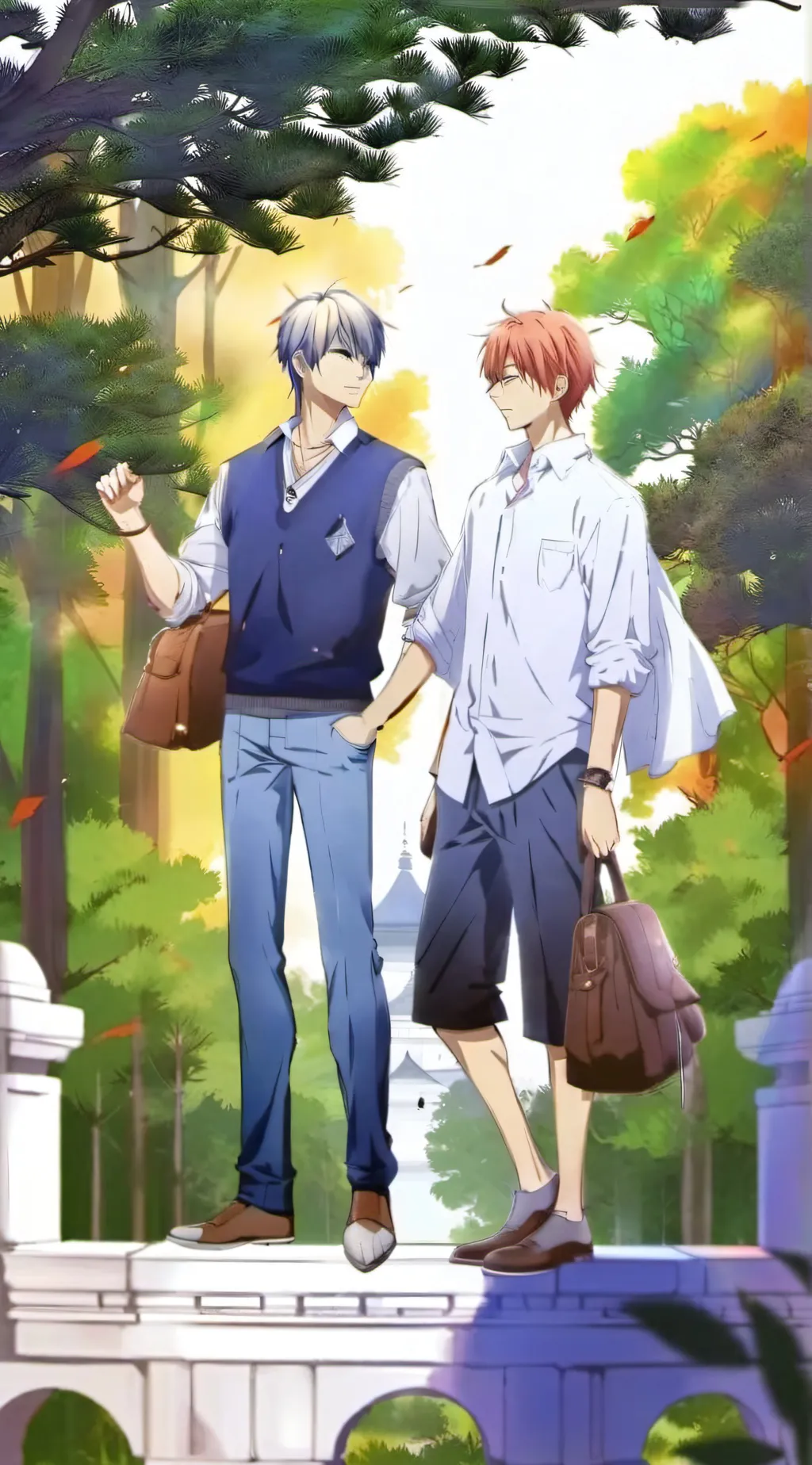 ai character: yuki and kyo sohma background