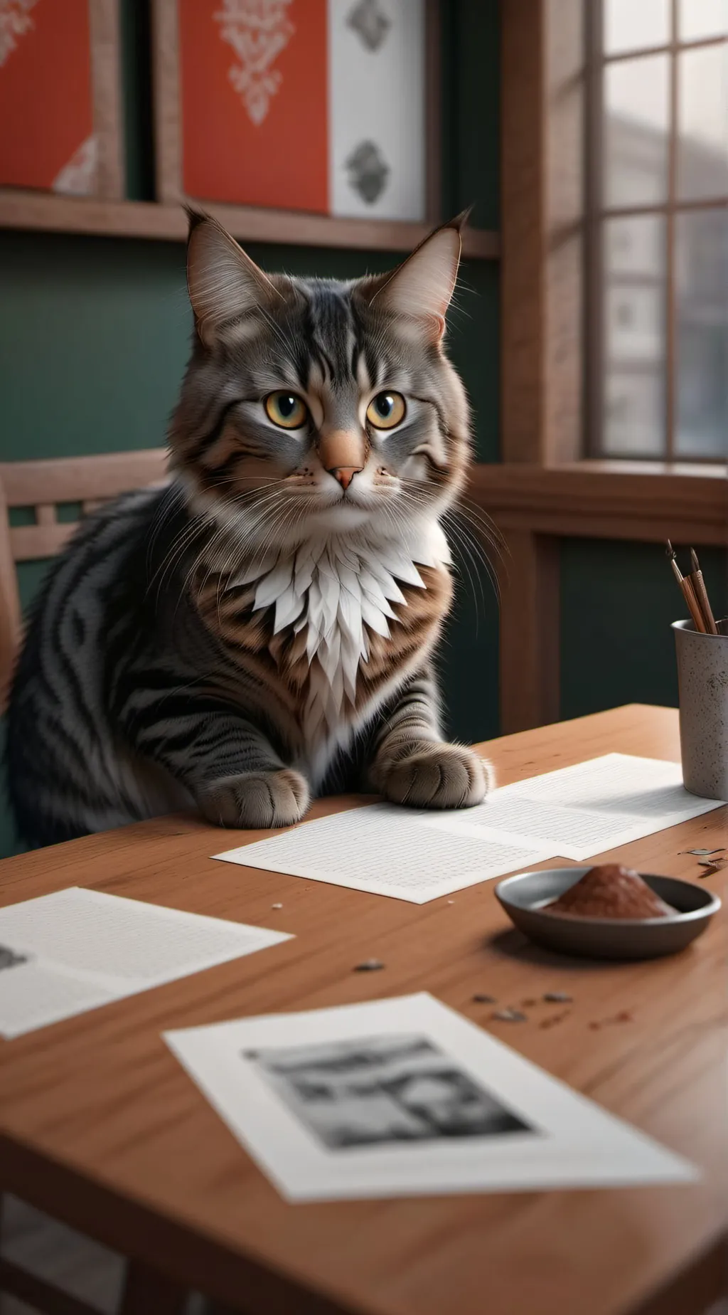 ai character: gato pro😎 background