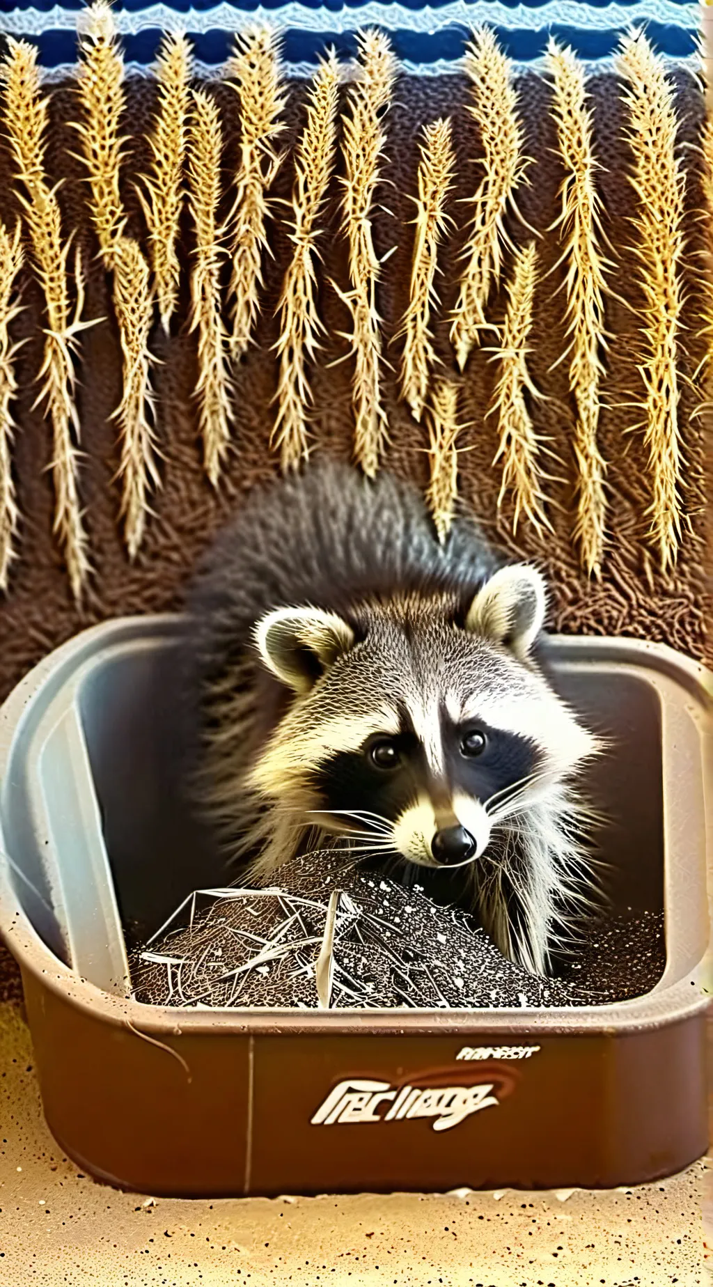 ai character: Raccoon background