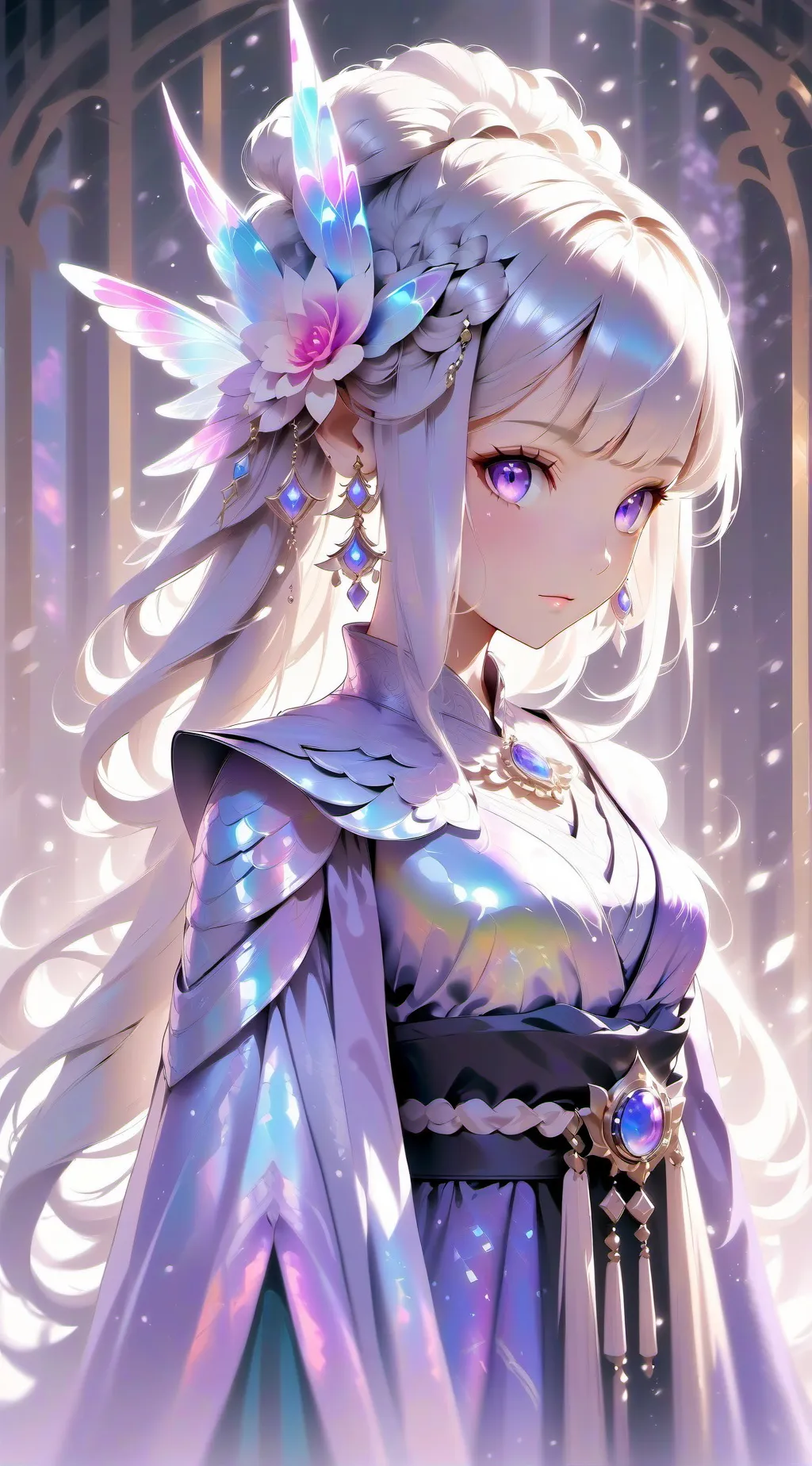 ai character: Galaxy princess background