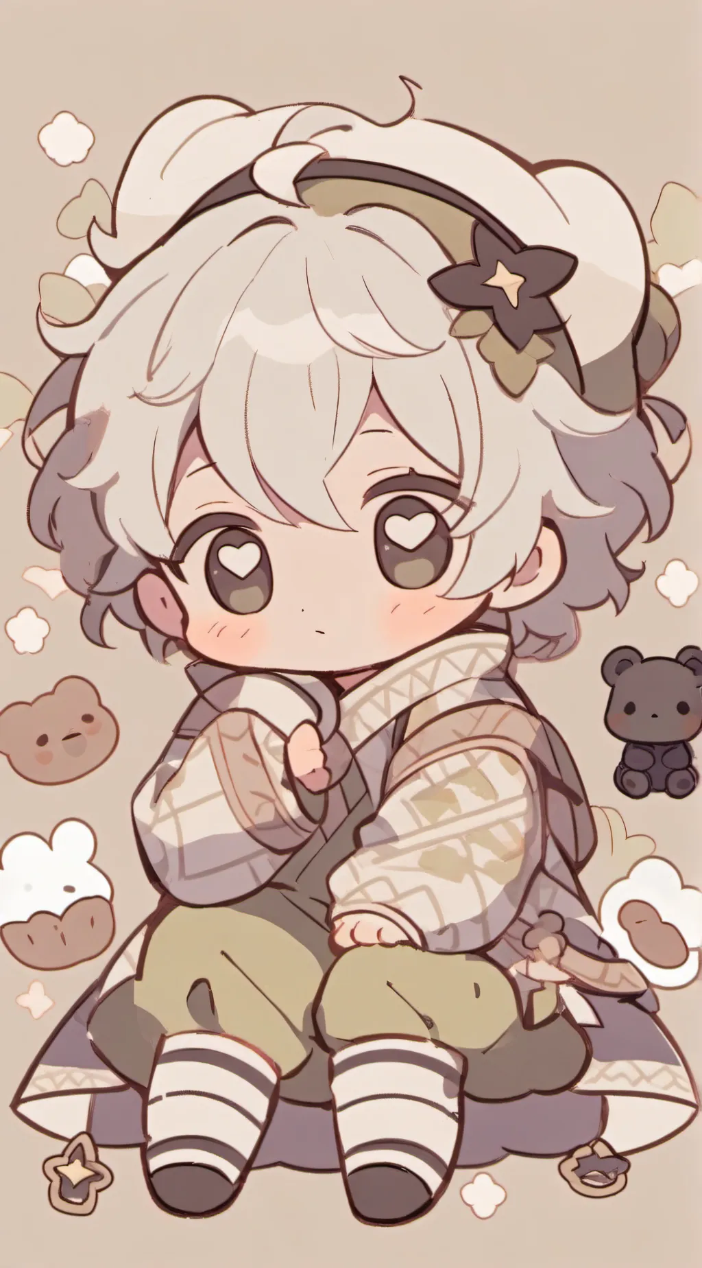 ai character: jjk (baby) background