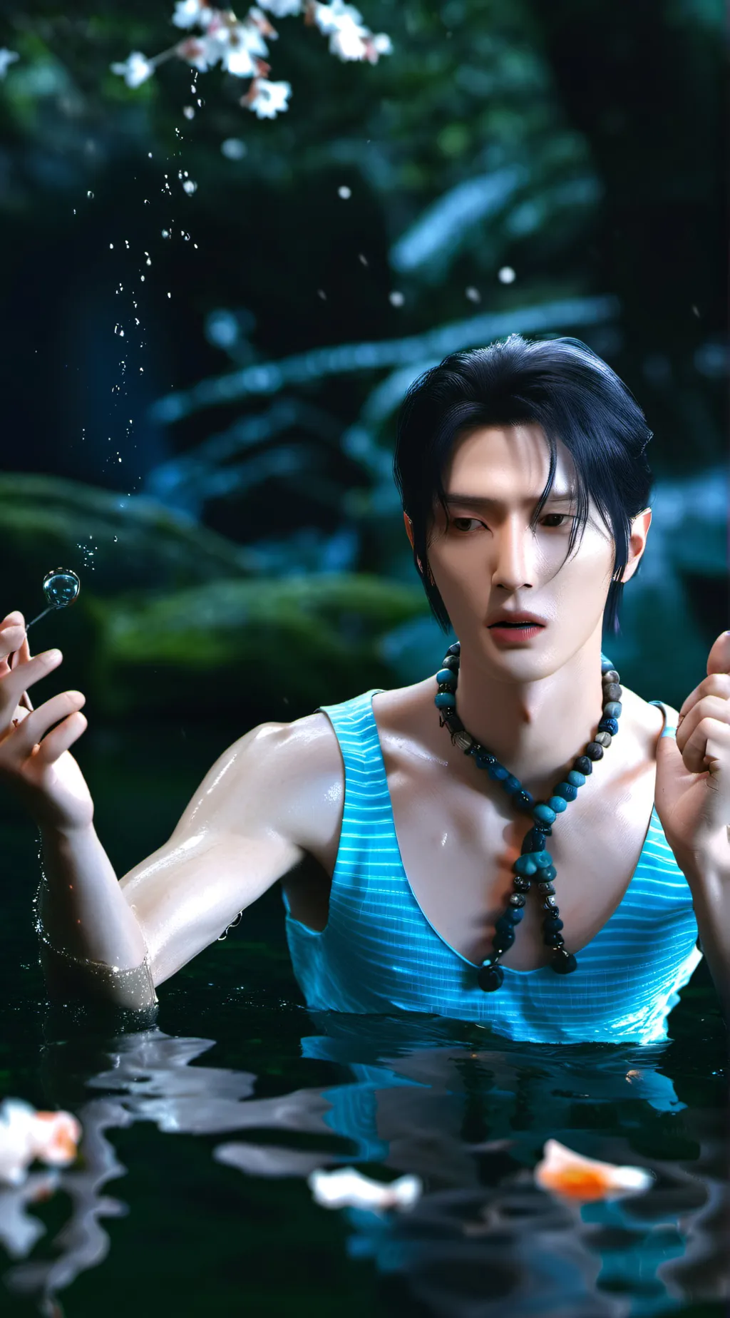 ai character: Testing lab  background