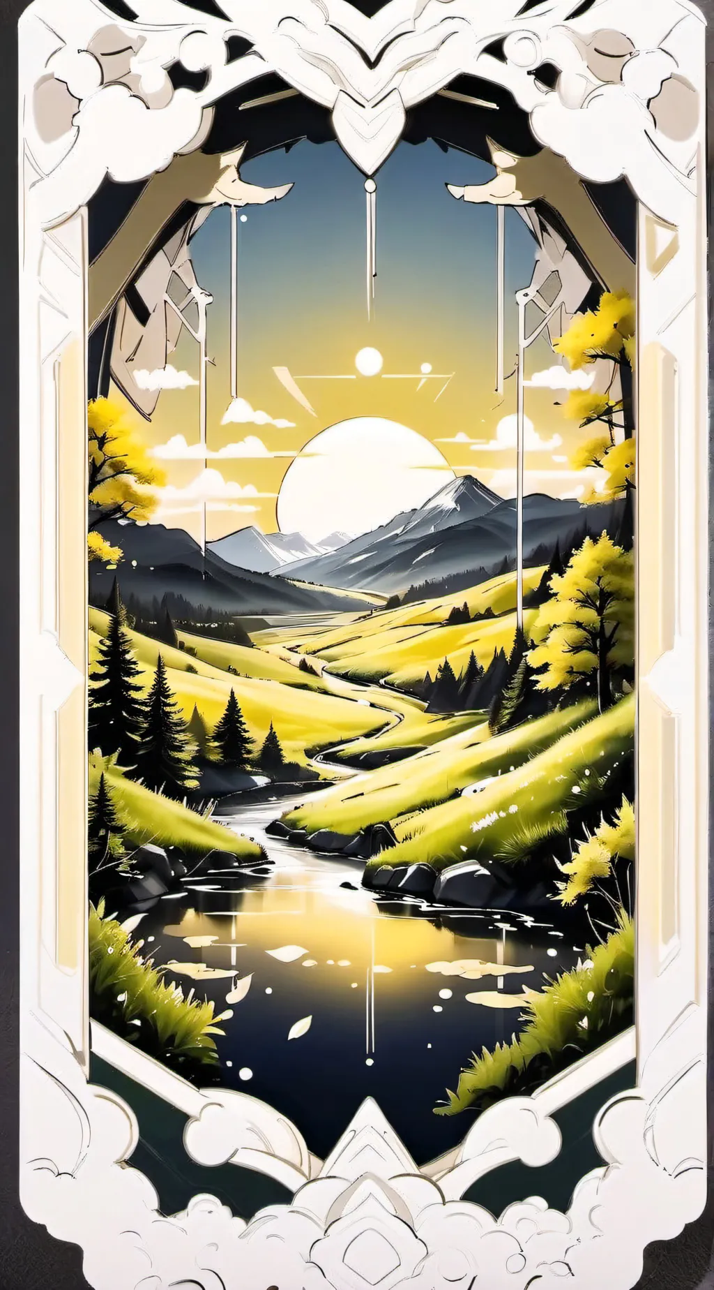 ai character: Rd Christmas  background