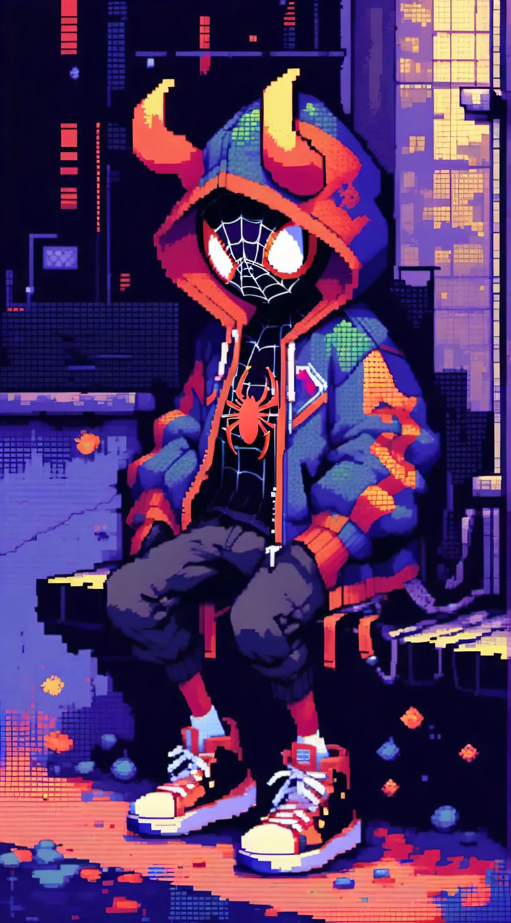 ai character: spider-verse background