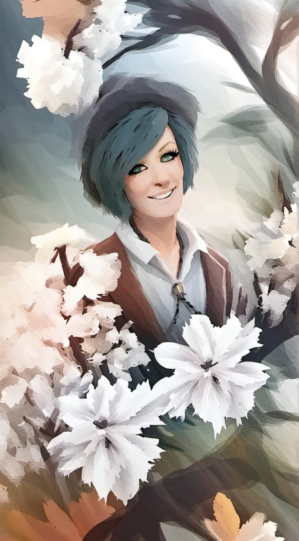 ai character: clawed Buety  background