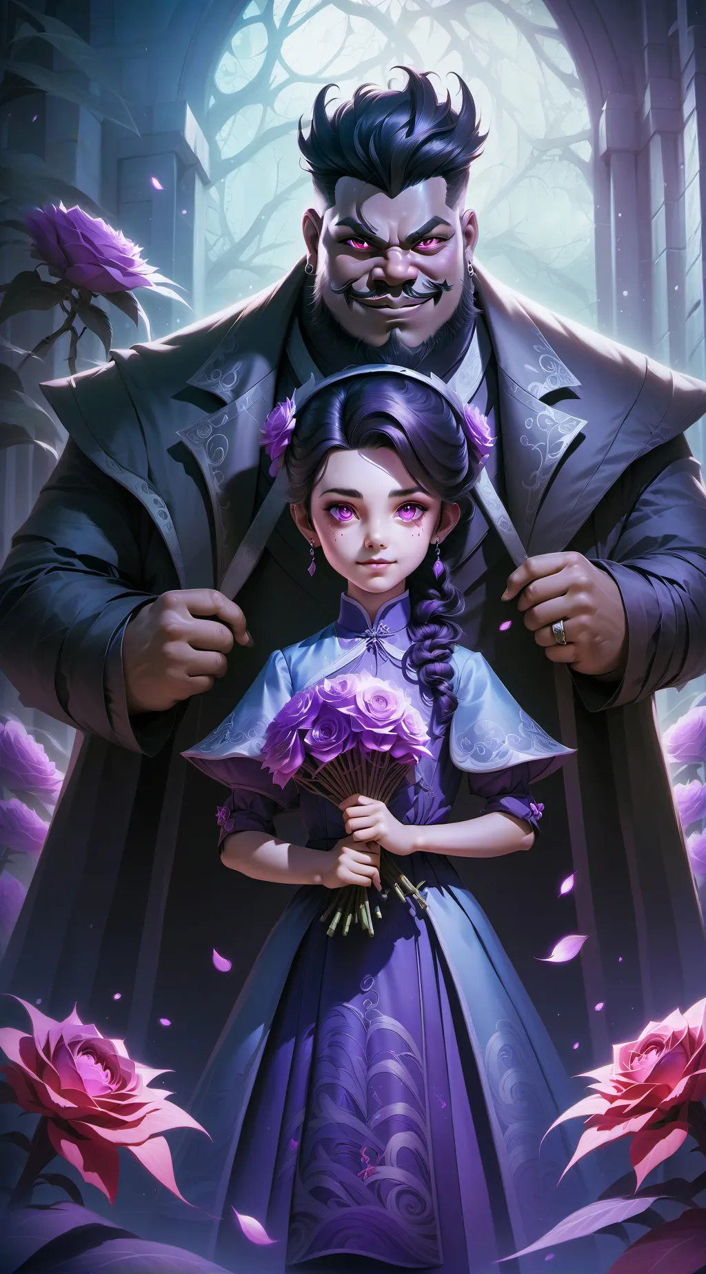 ai character: 9 kids background