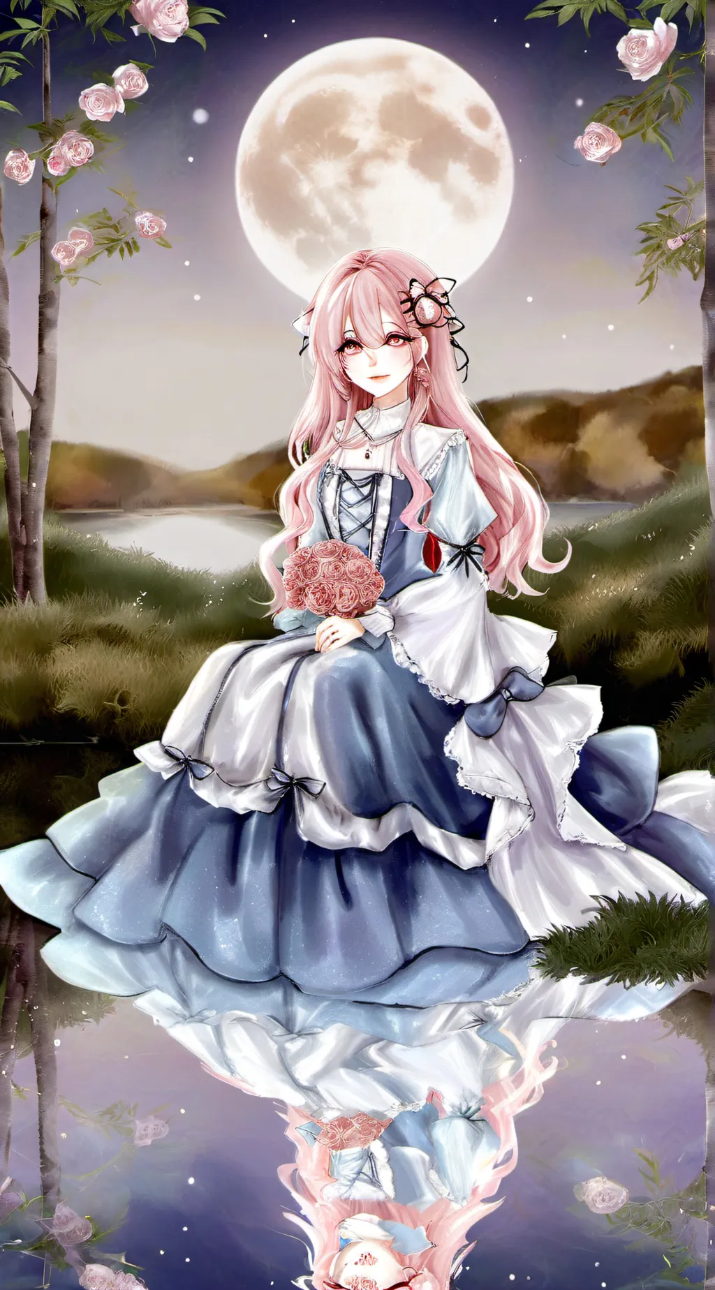 ai character: Luna background