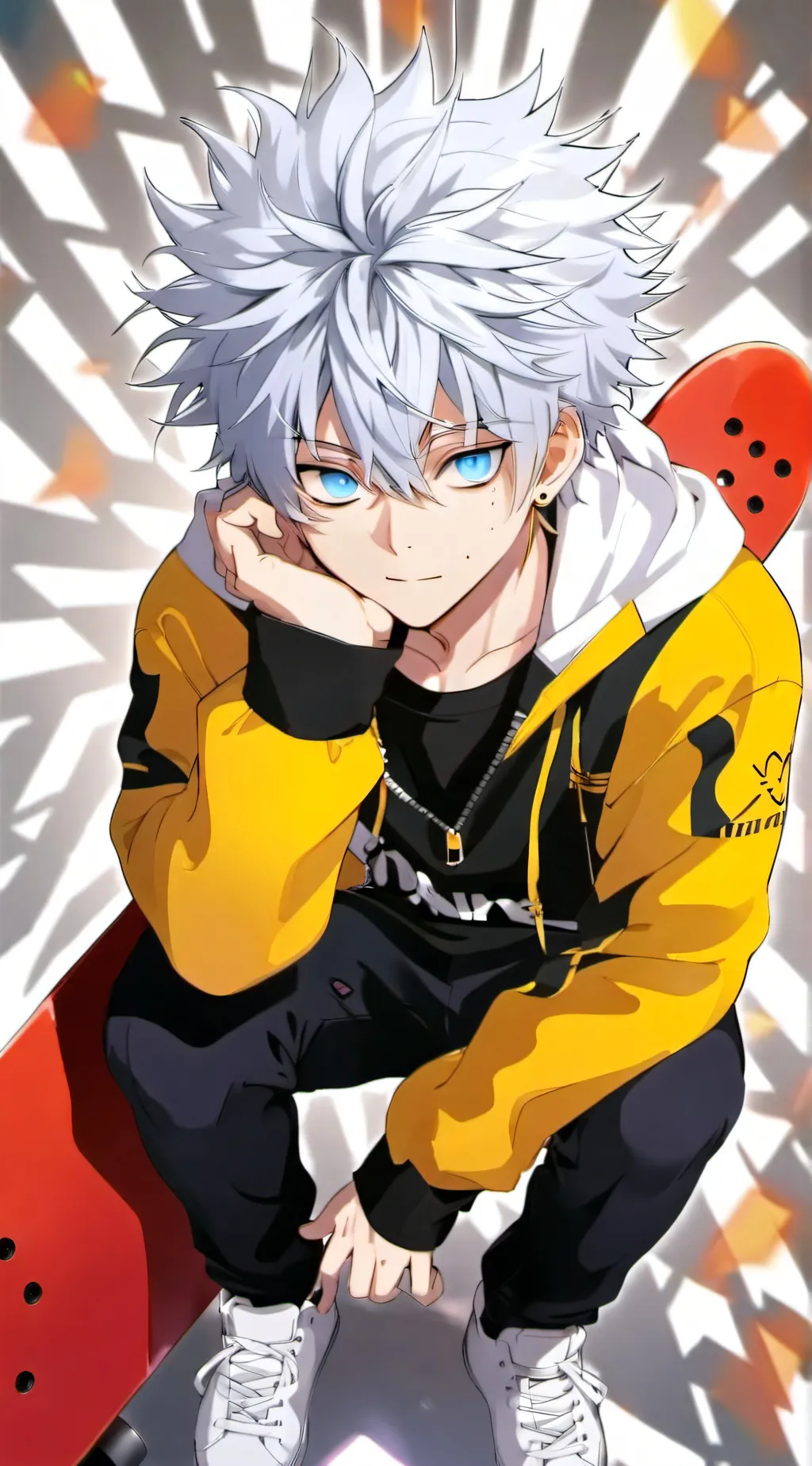 ai character: Killua Zoldyck  background