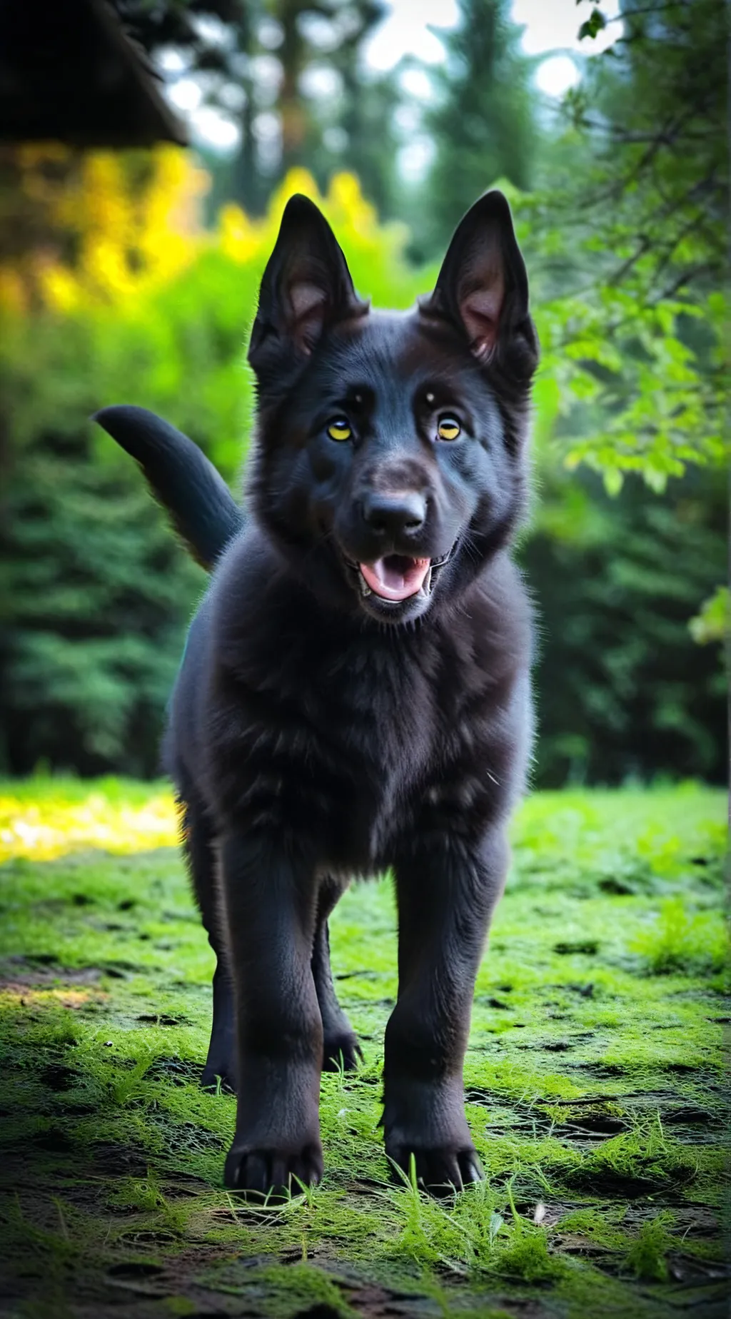 ai character: Pup in training  background