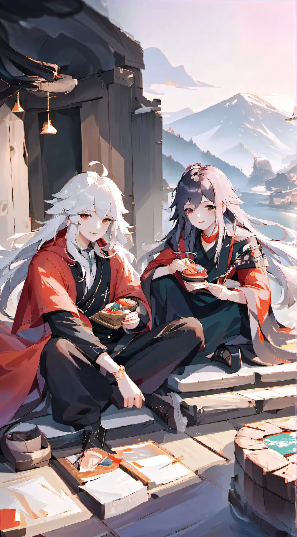 ai character: Anna And Adela background