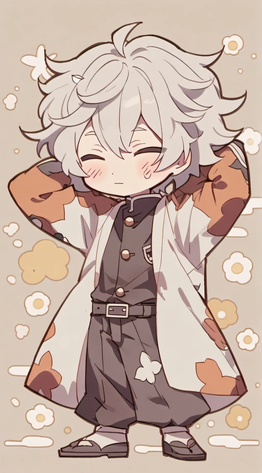 ai character: baby kilua:3 background