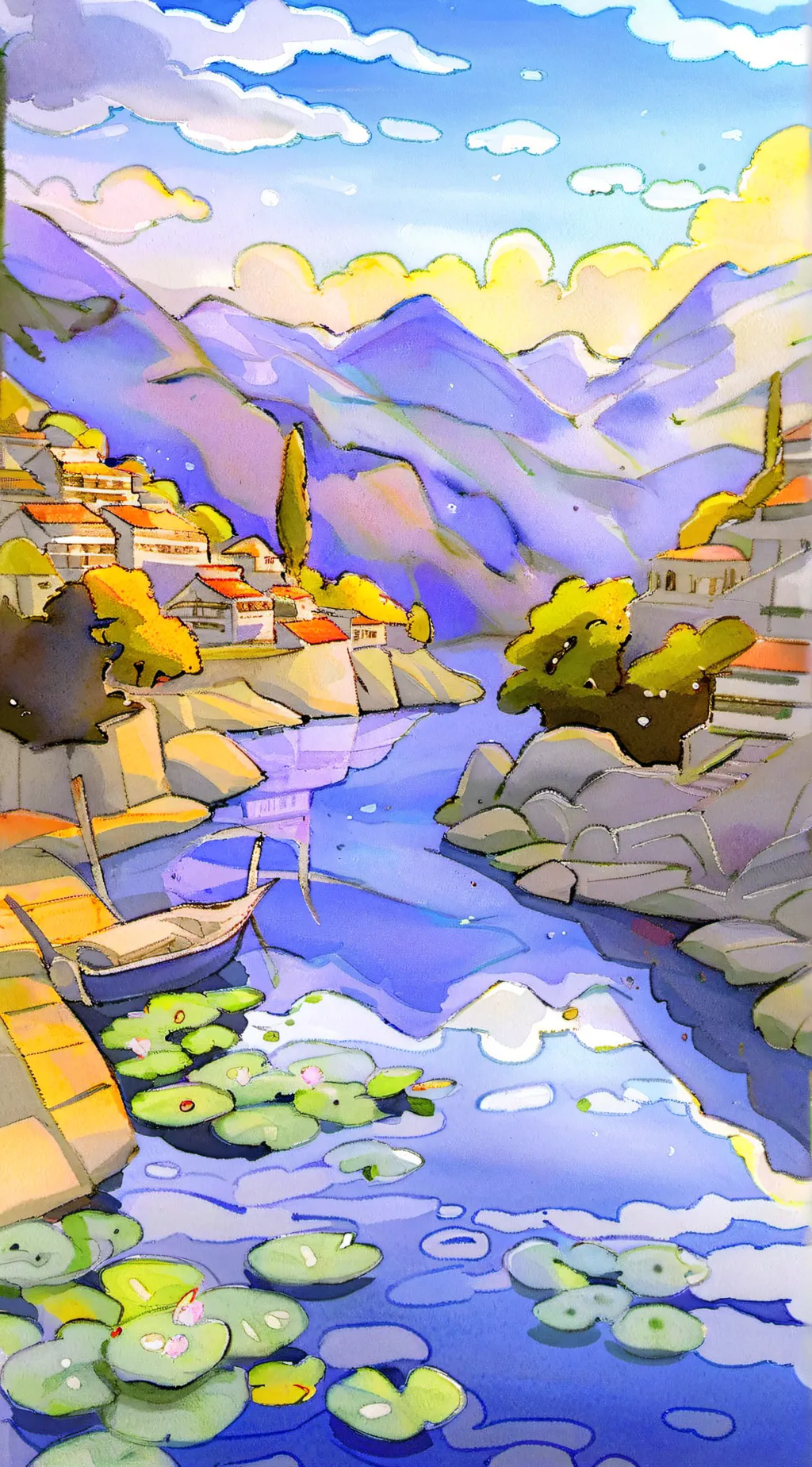 ai character: smiling critters  background