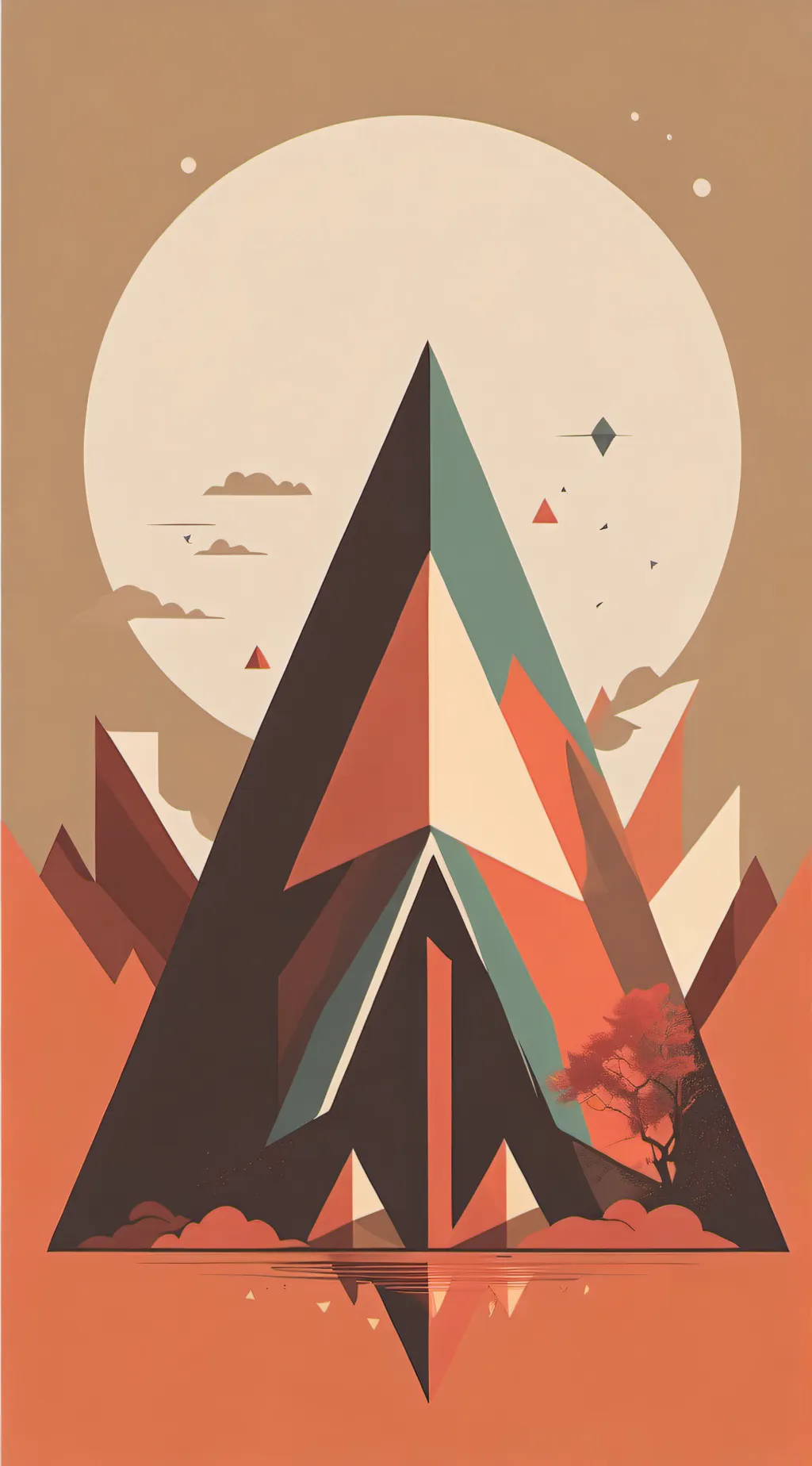 ai character: ∆ background