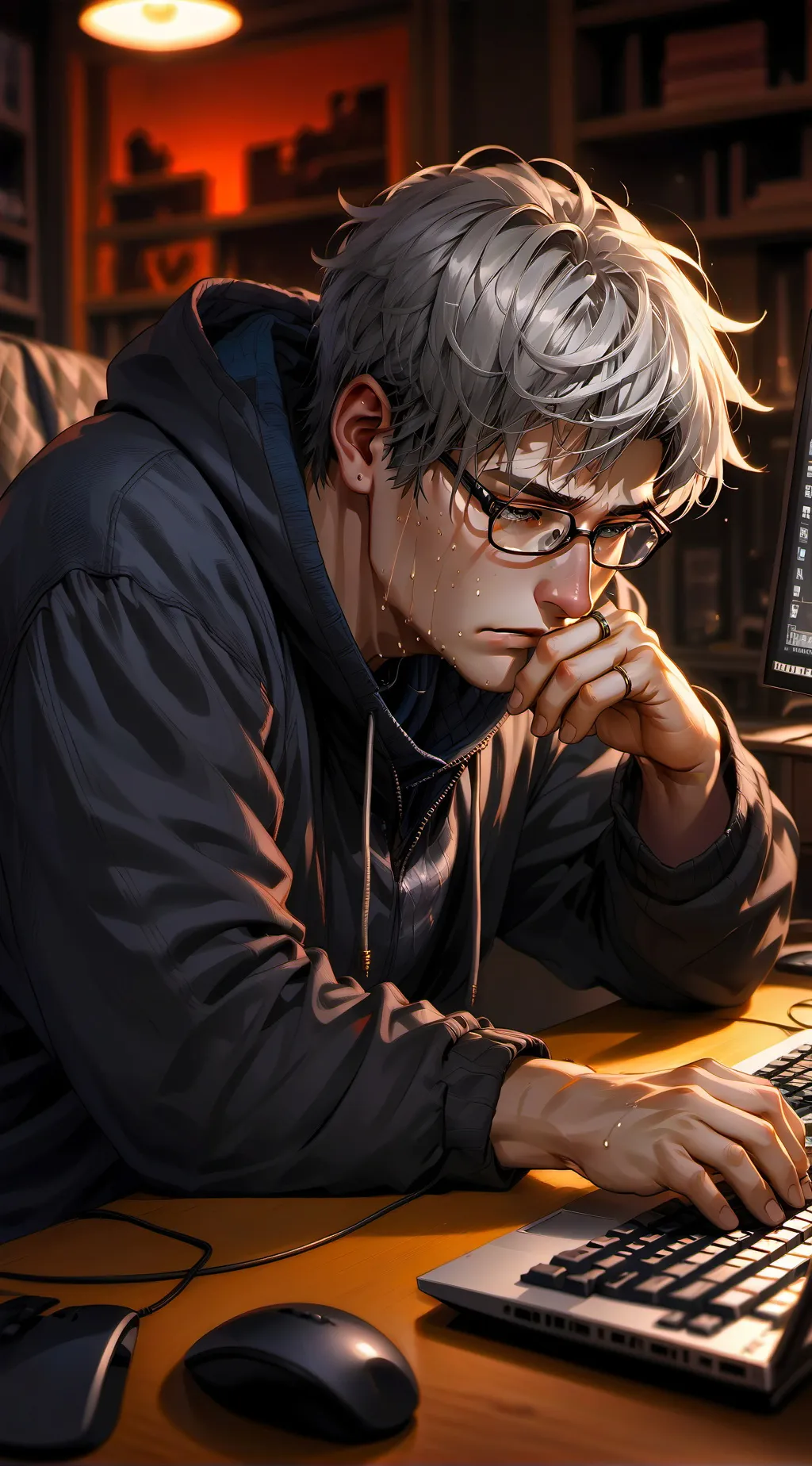 ai character: Adrian  background