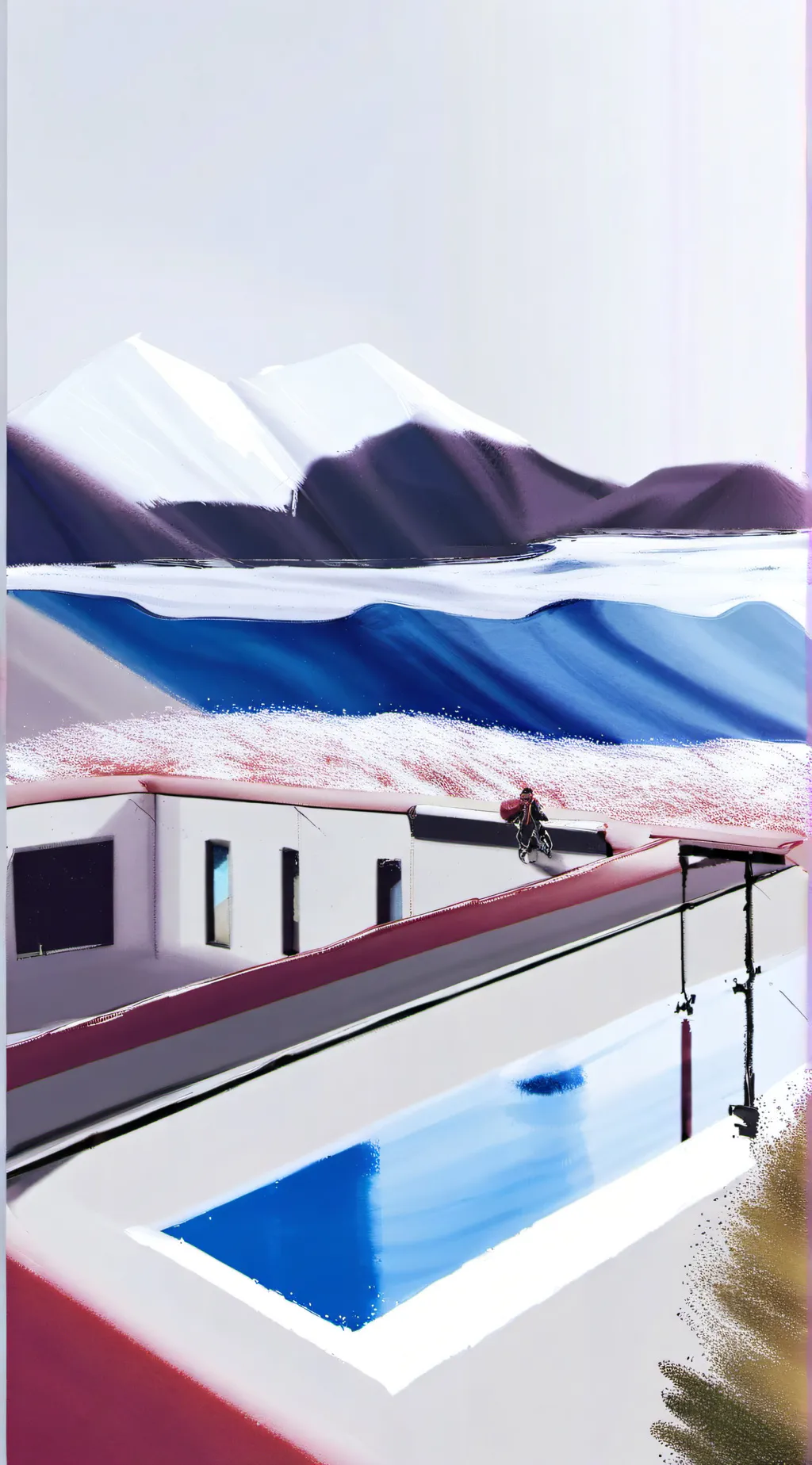 ai character: Fpe but in beach background