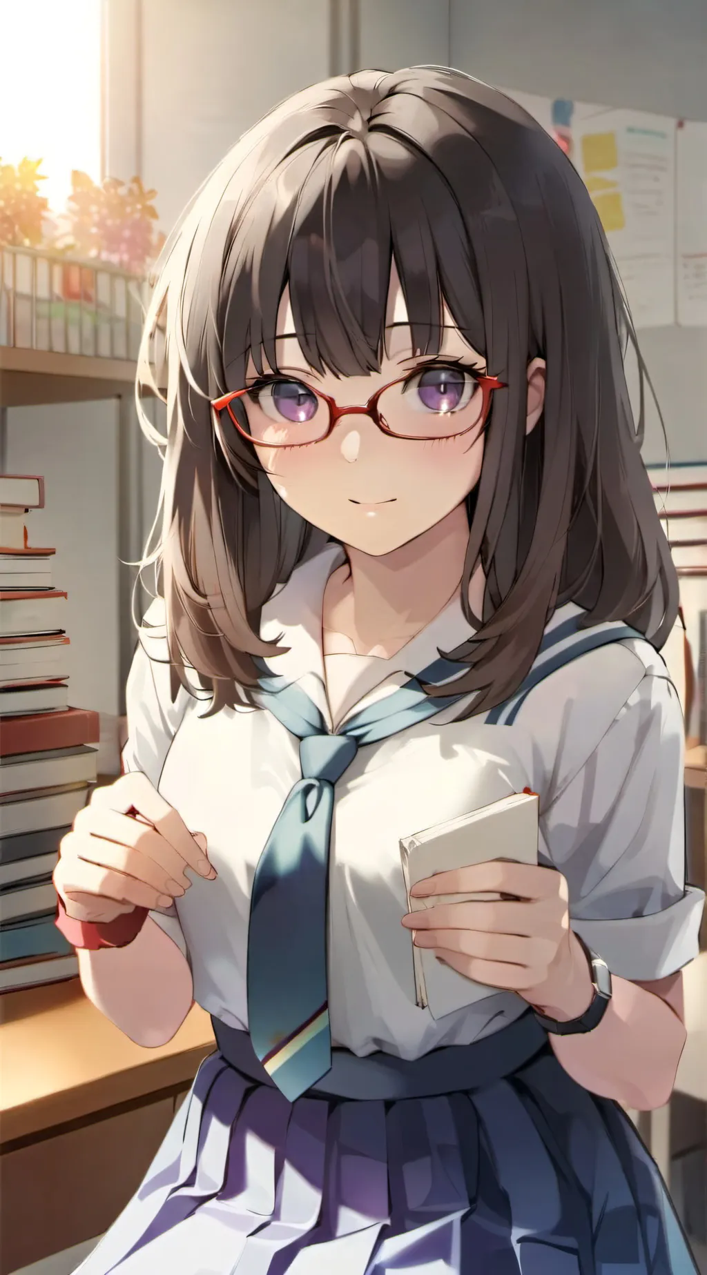 ai character: Yumi✮⋆˙ background