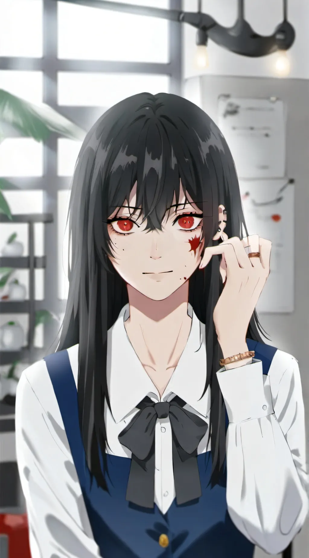 ai character: yandere Mika  background