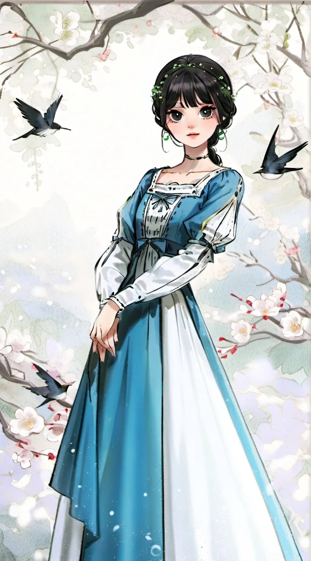 ai character: emo girl  background