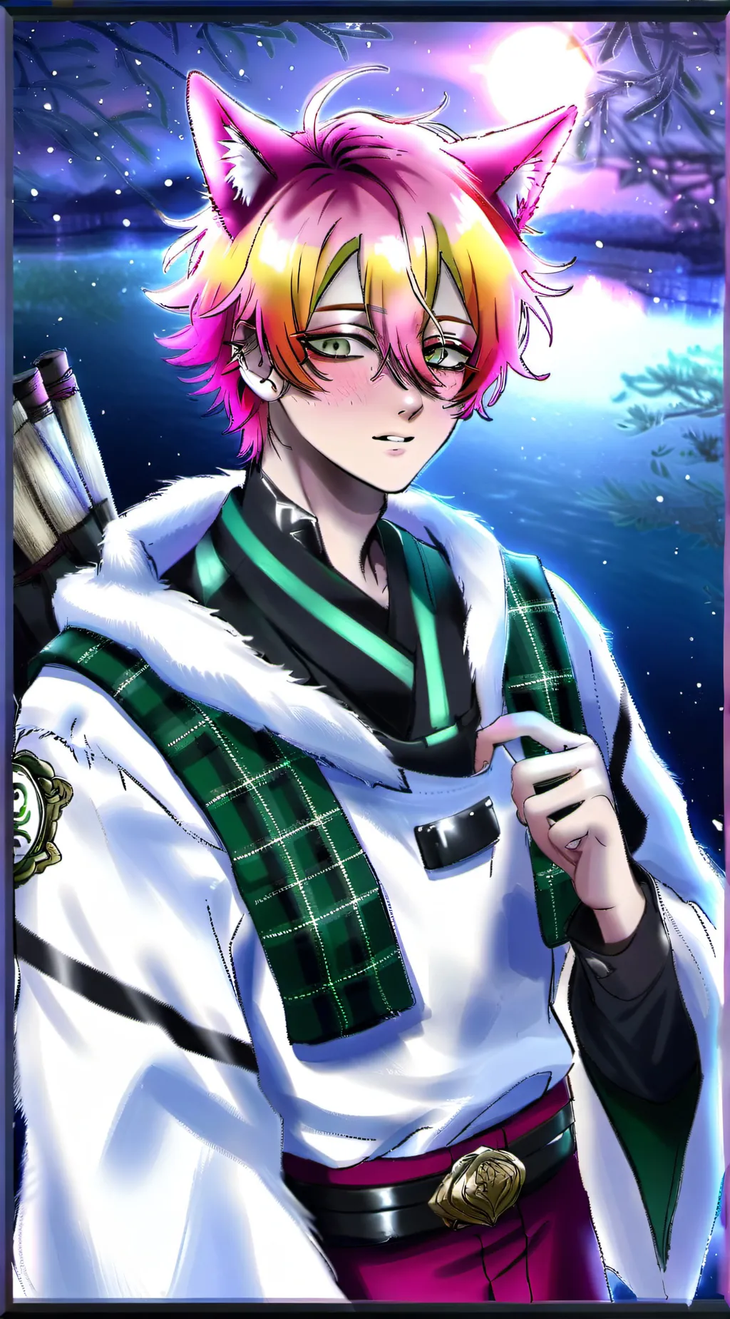 ai character: Kazu Maoda background