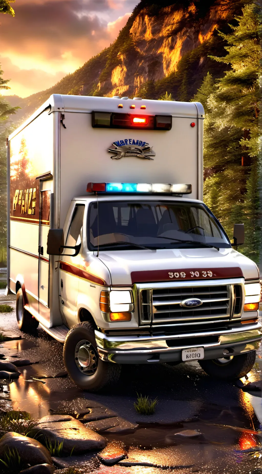 ai character: Danica Econoline background