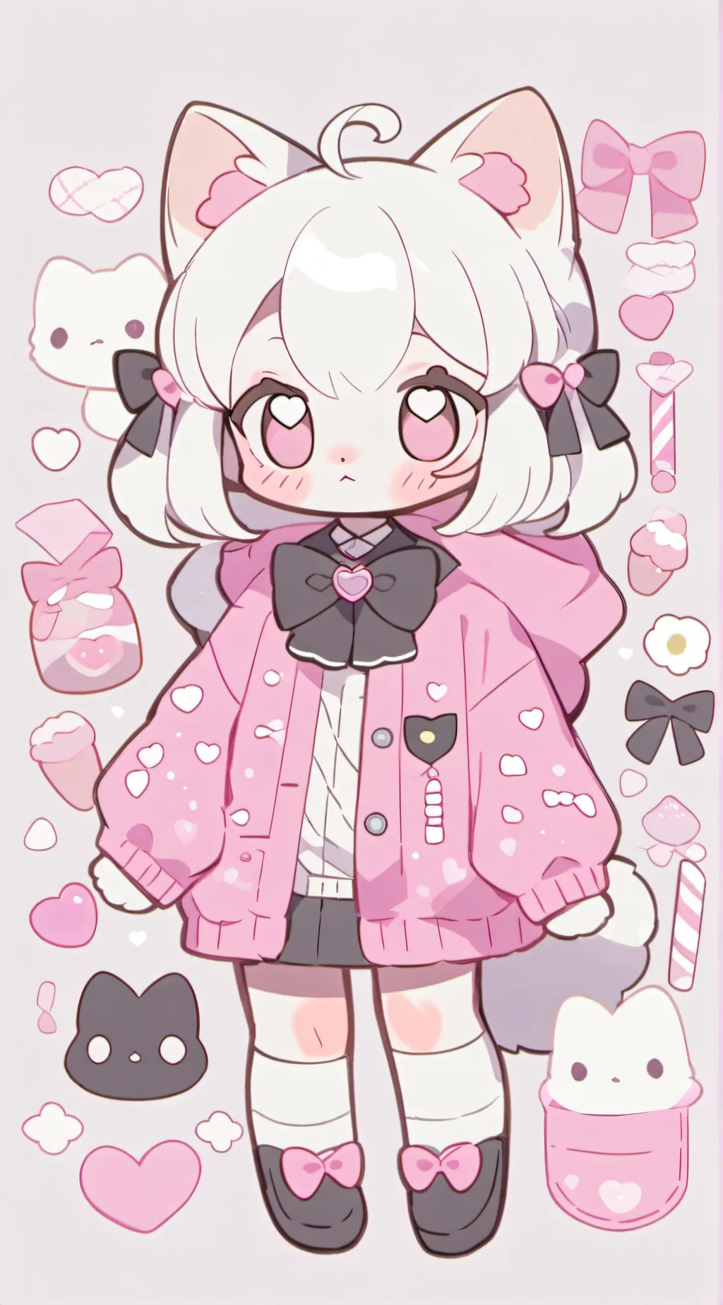 ai character: Angel cat HH background