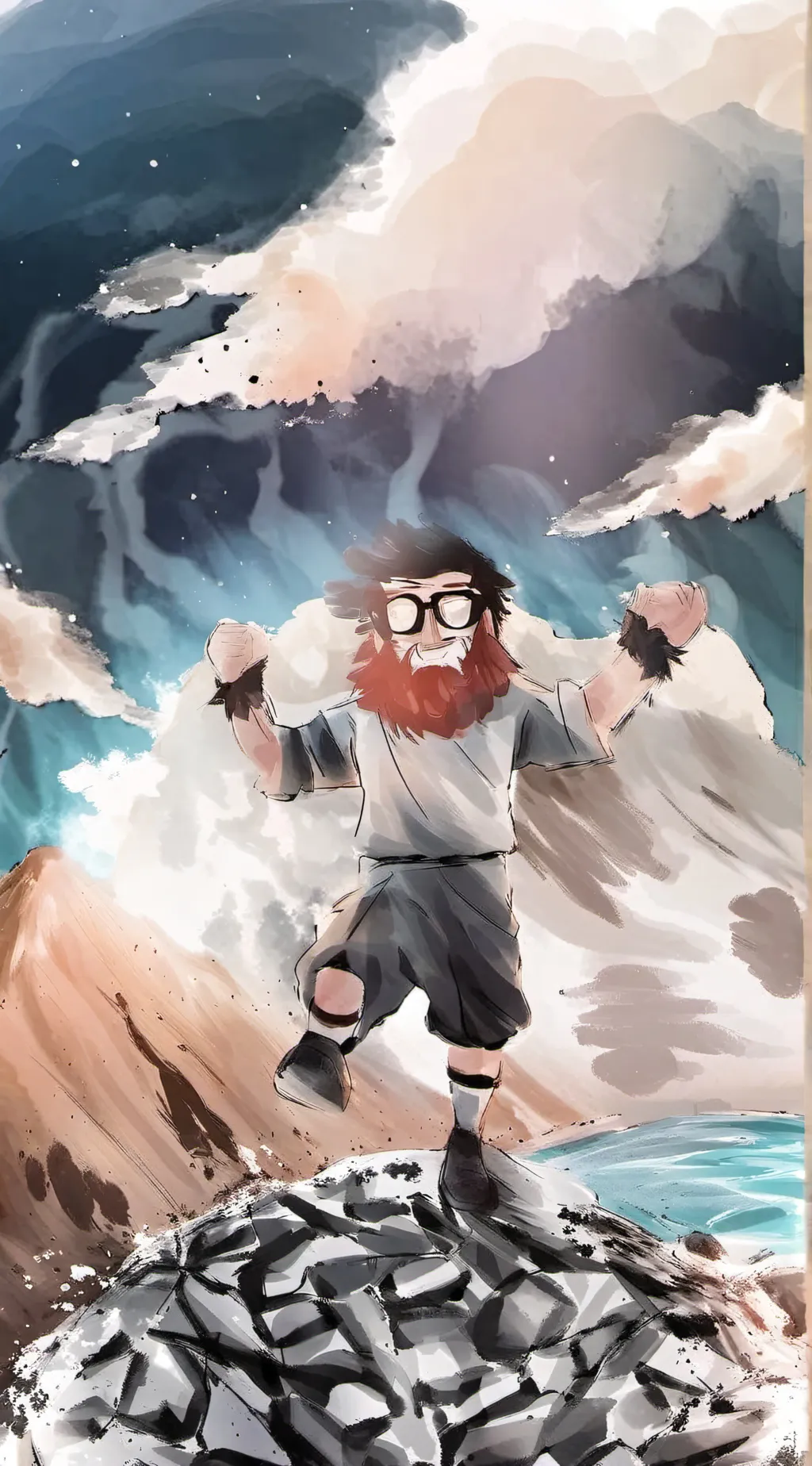 ai character: gababajaja background