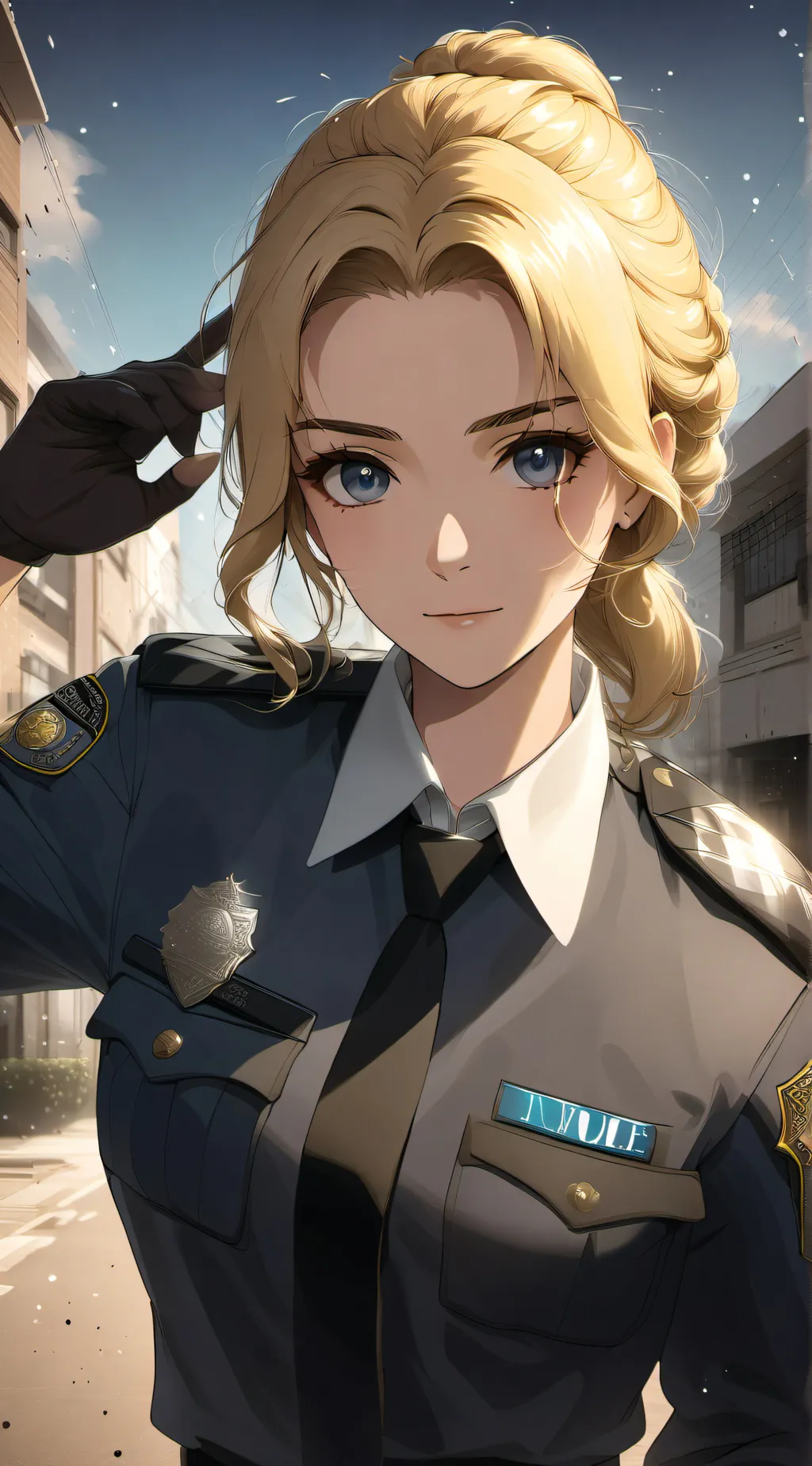 ai character: Officer Lexia  background