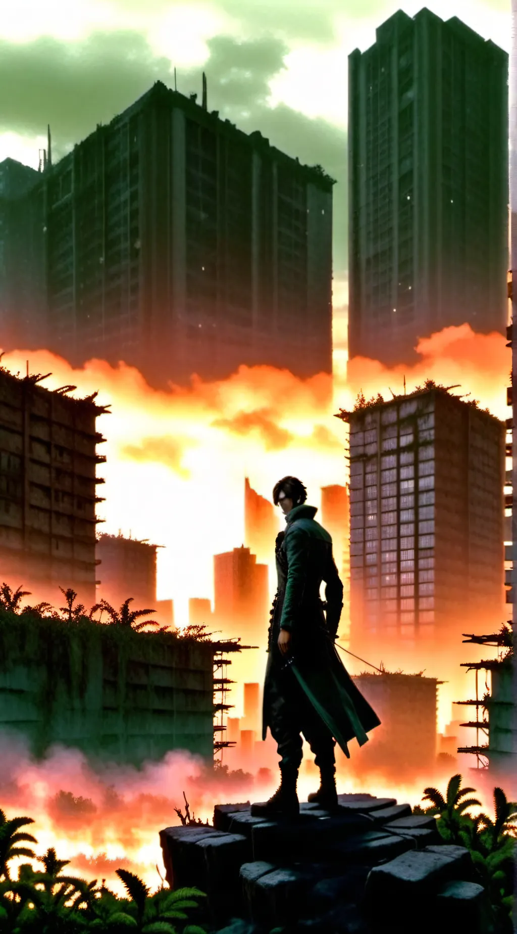 ai character: doom guy  background