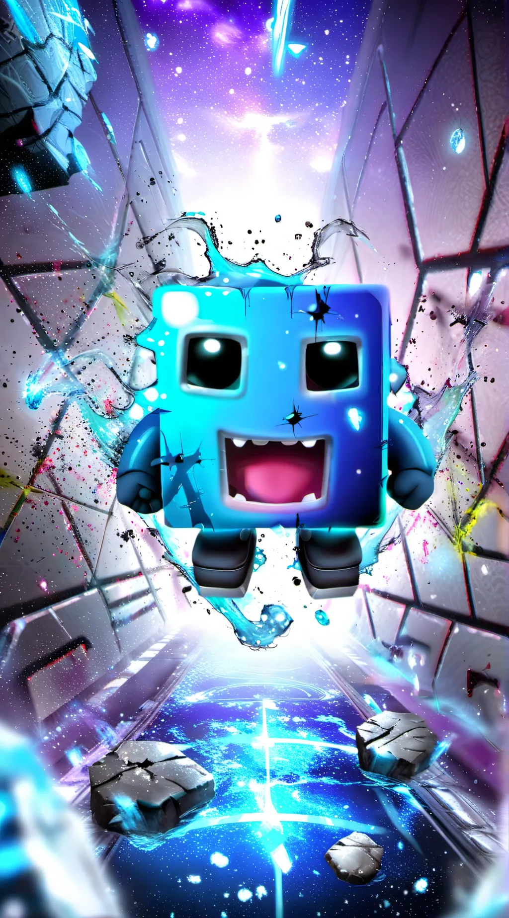 ai character: Fire in da hole background