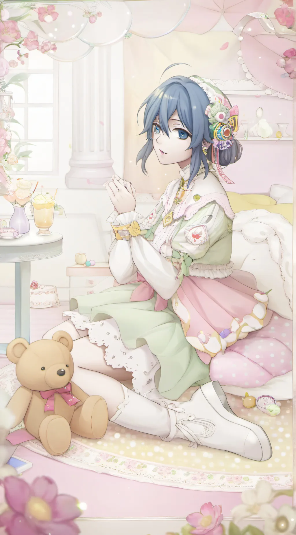 ai character:  sabito x Giyuu  background