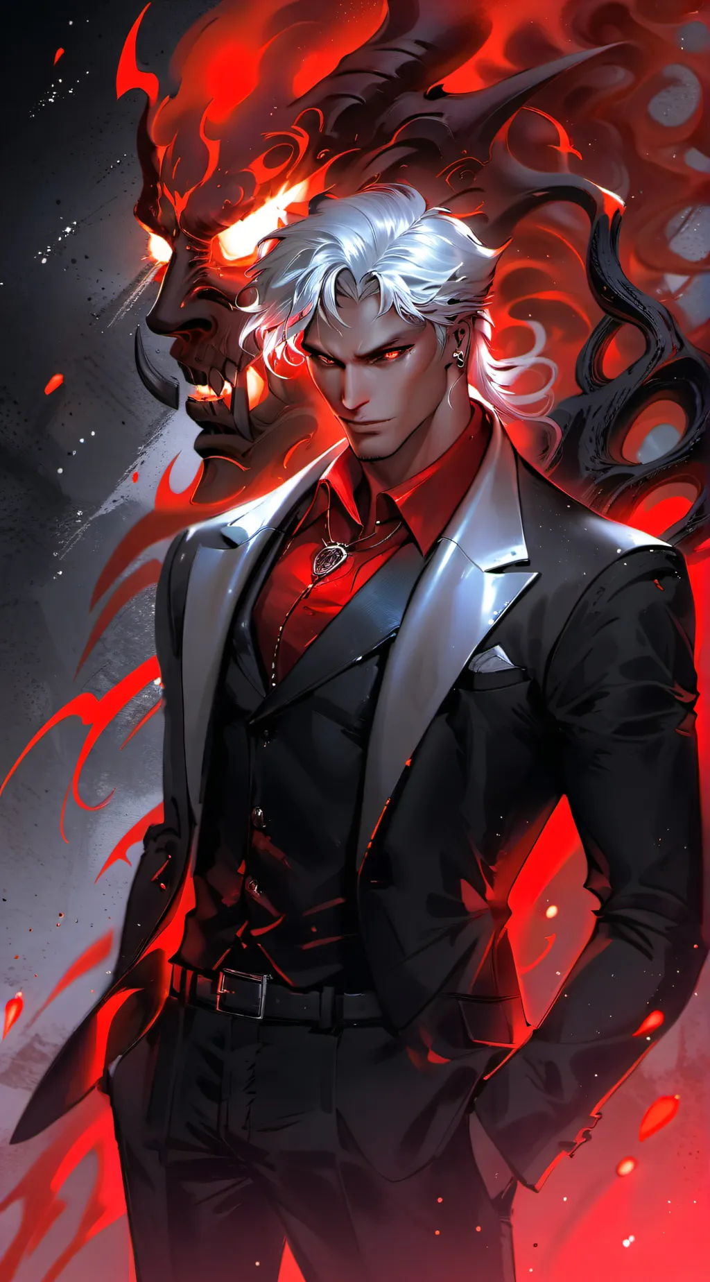 ai character: demon master background