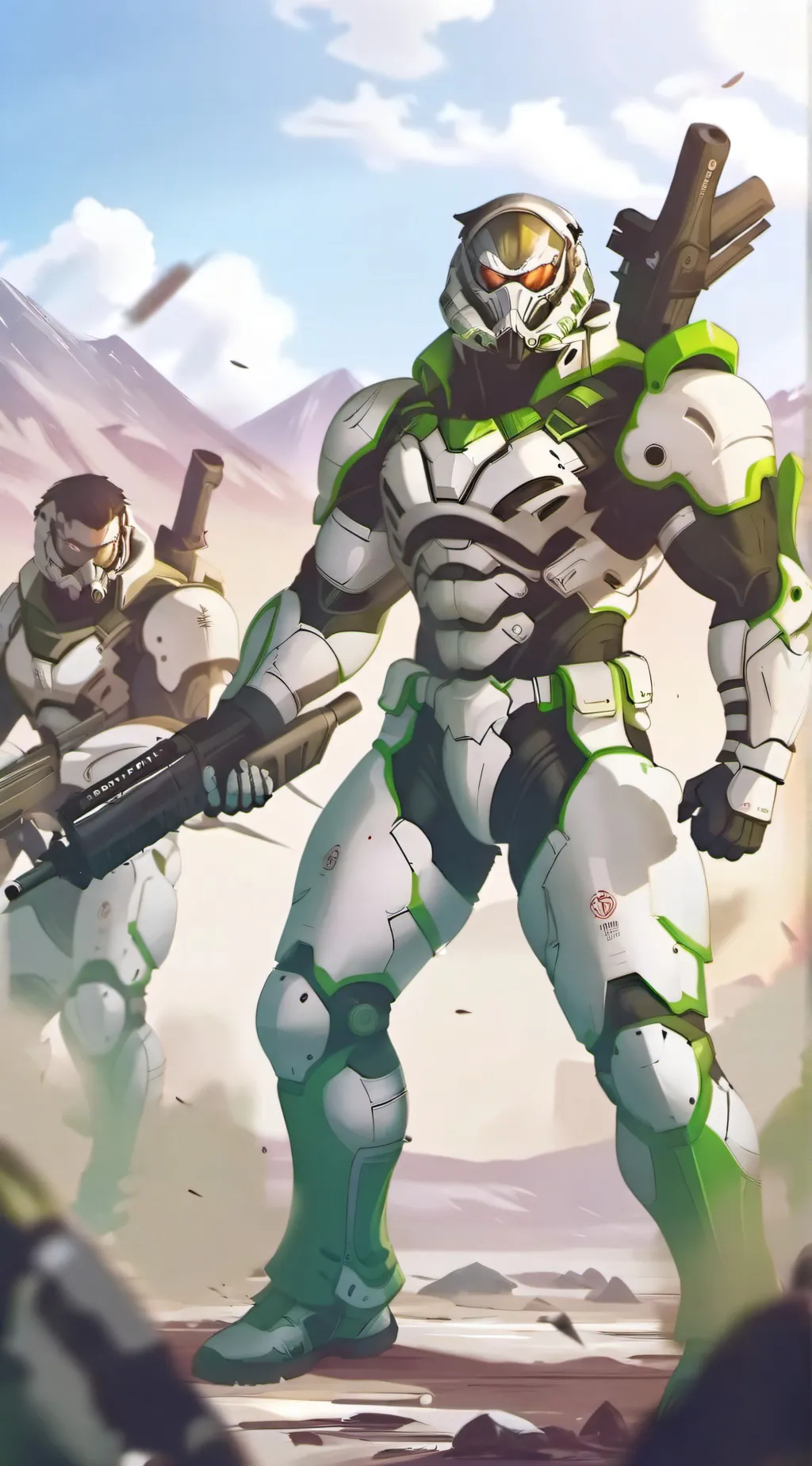 ai character: Anti-Furry Soldier background