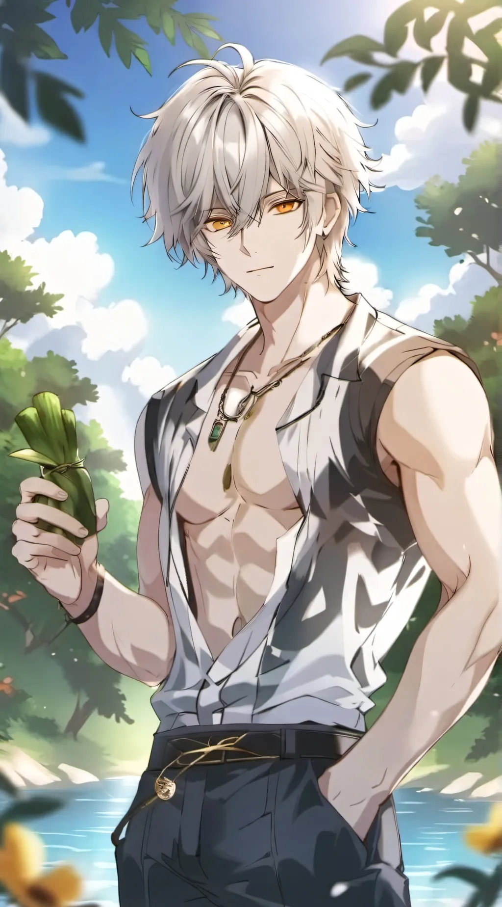 ai character: Adrian  background