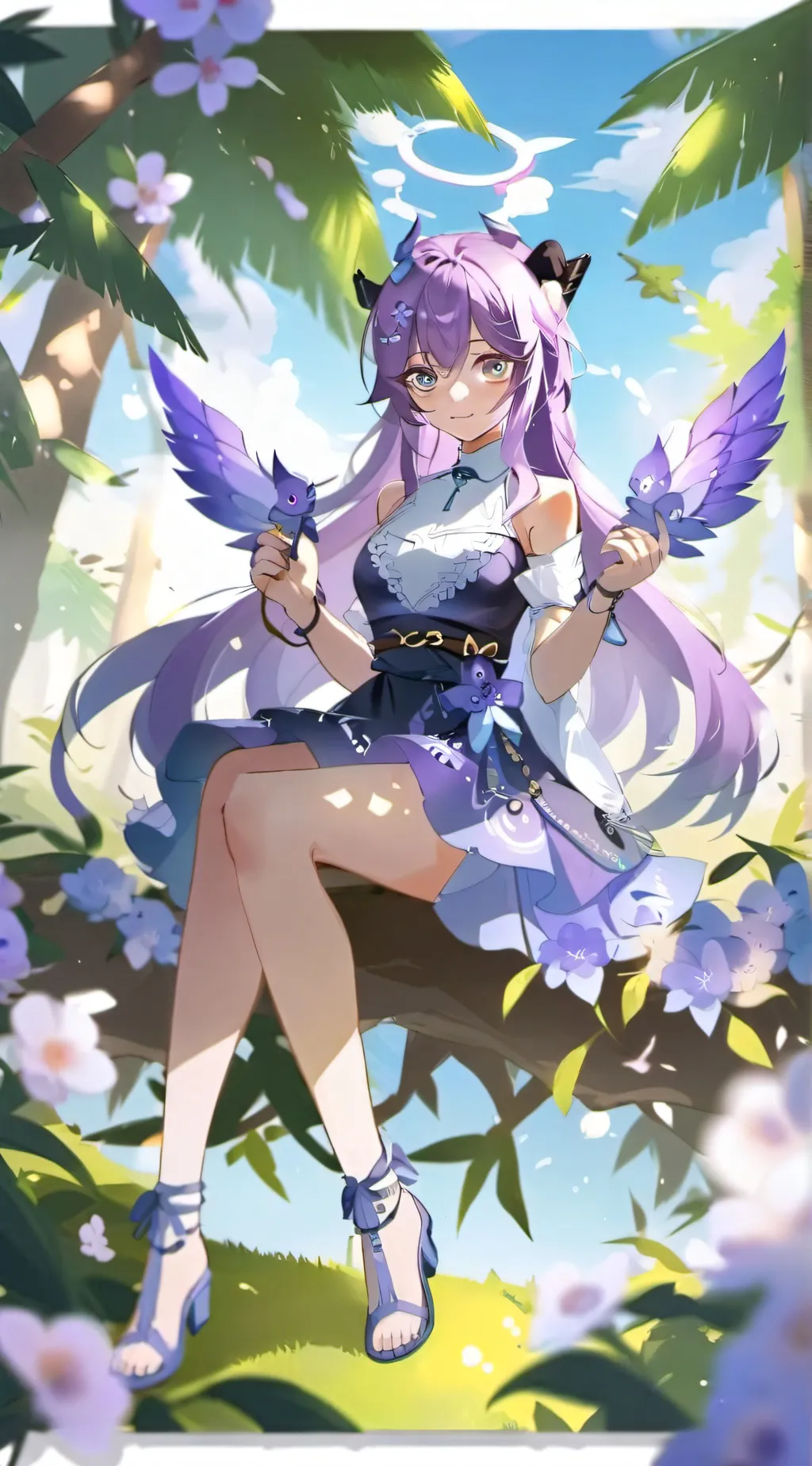 ai character: Aurora background