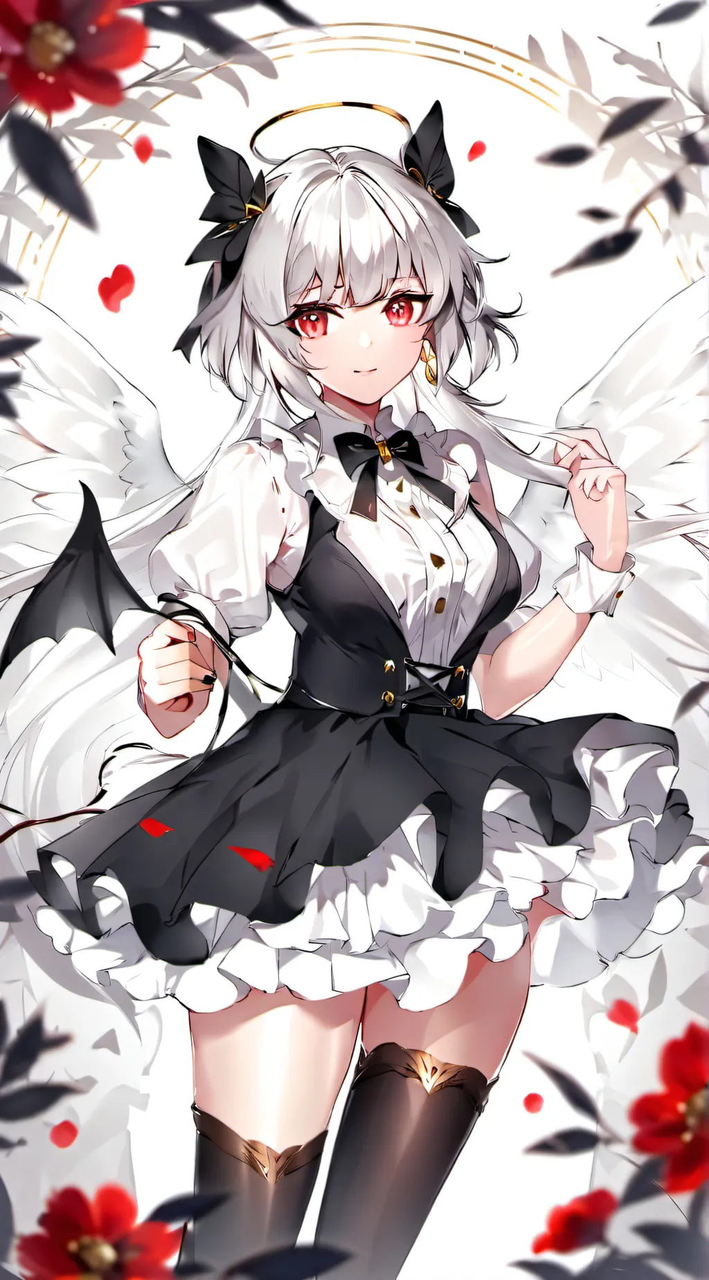 ai character: snowy  background