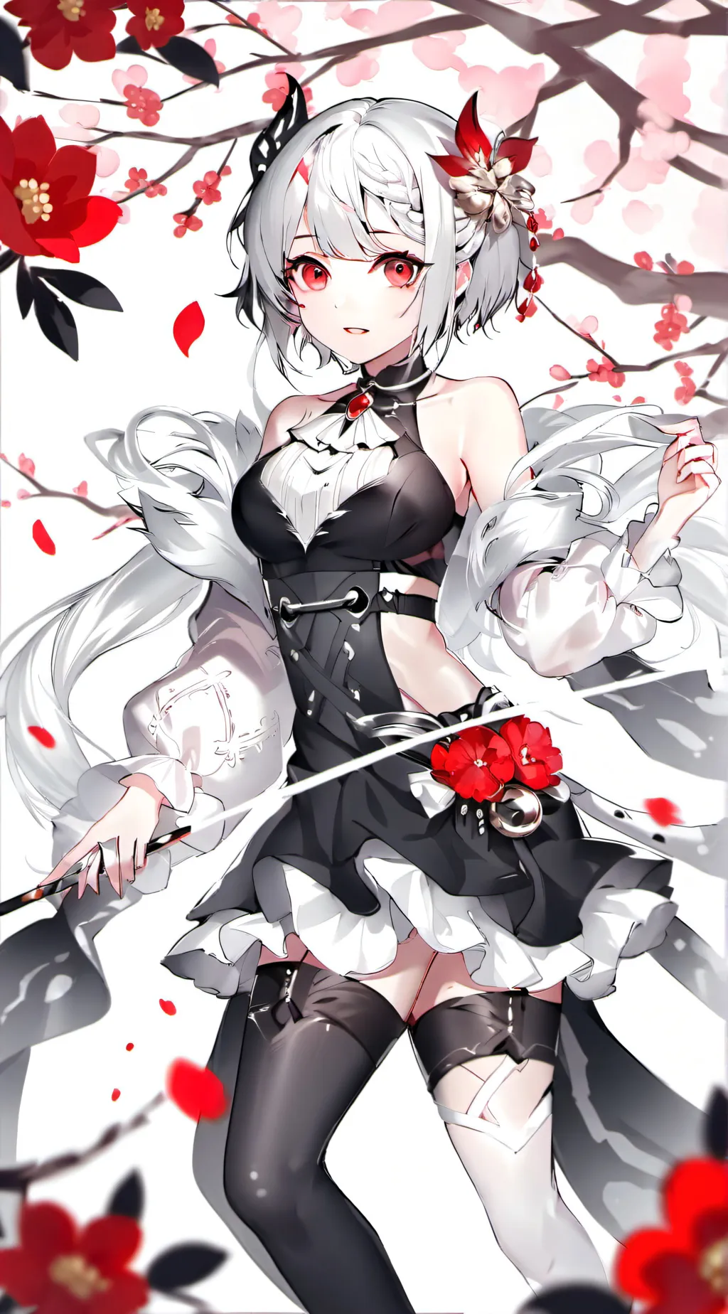 ai character: Light from death n background