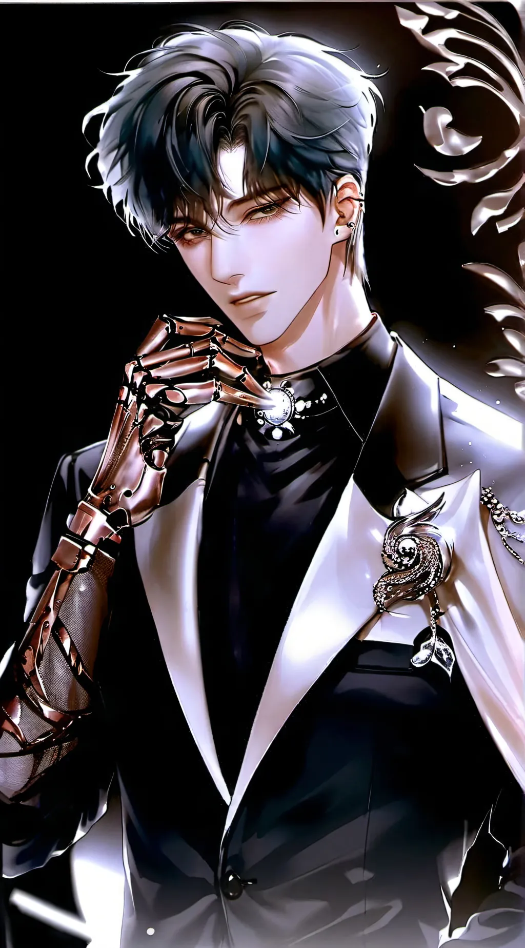 ai character: AGENT BLACK background