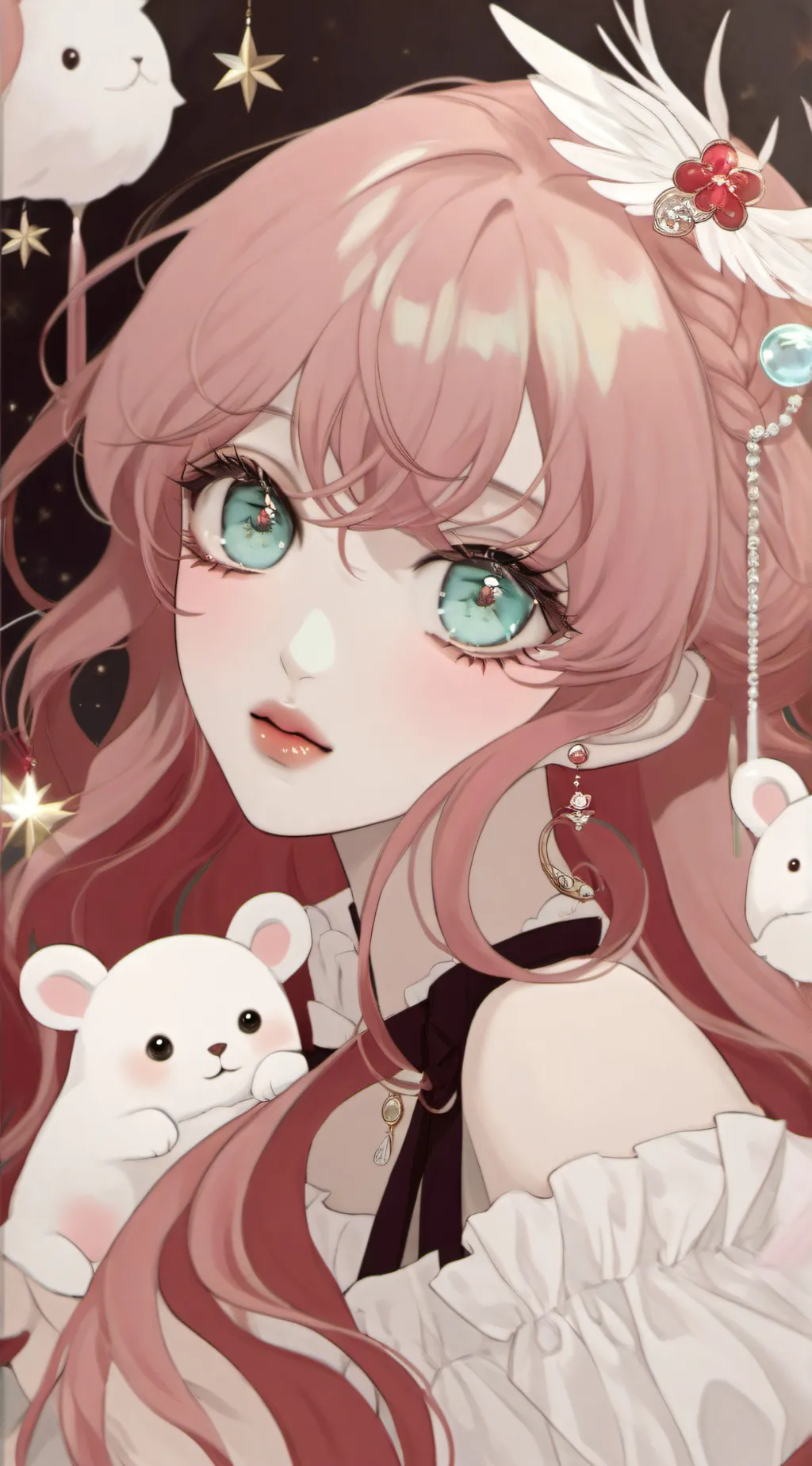 ai character: Luna background