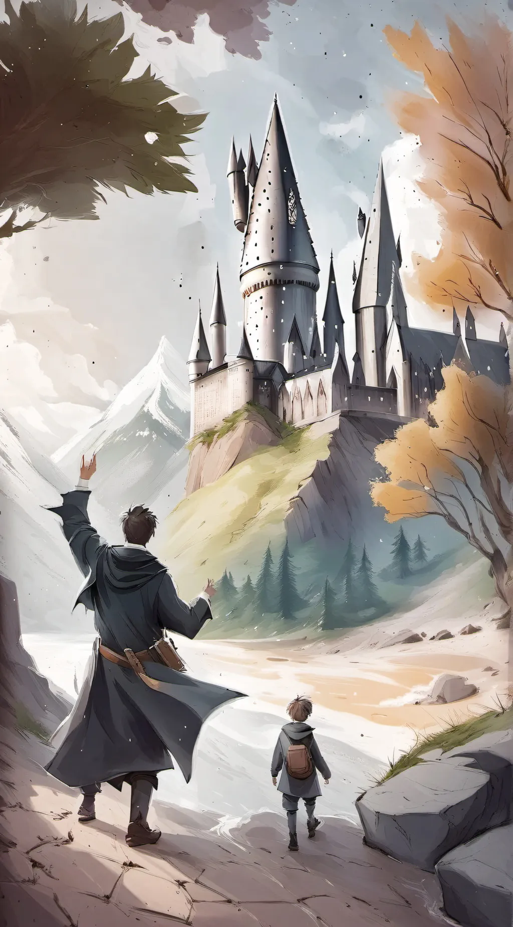 ai character: Hogwarts gymnastic background